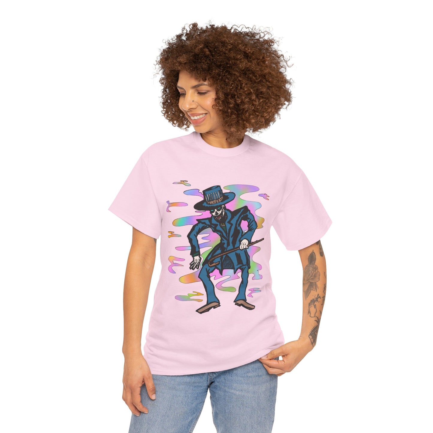 Voodoo Maniac Colorful Cartoon Magician Unisex Heavy Cotton Tee