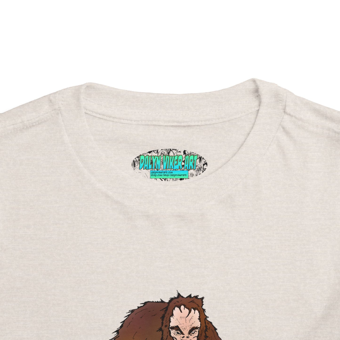 Toddler Tee — Cute Cartoon Kid-Friendly Bigfoot Graphic Shirt