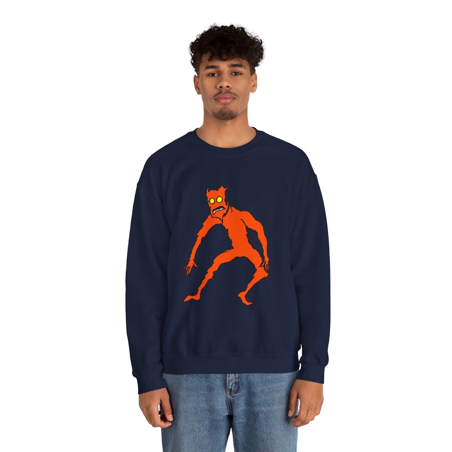 Spooky Monster Crewneck Sweatshirt