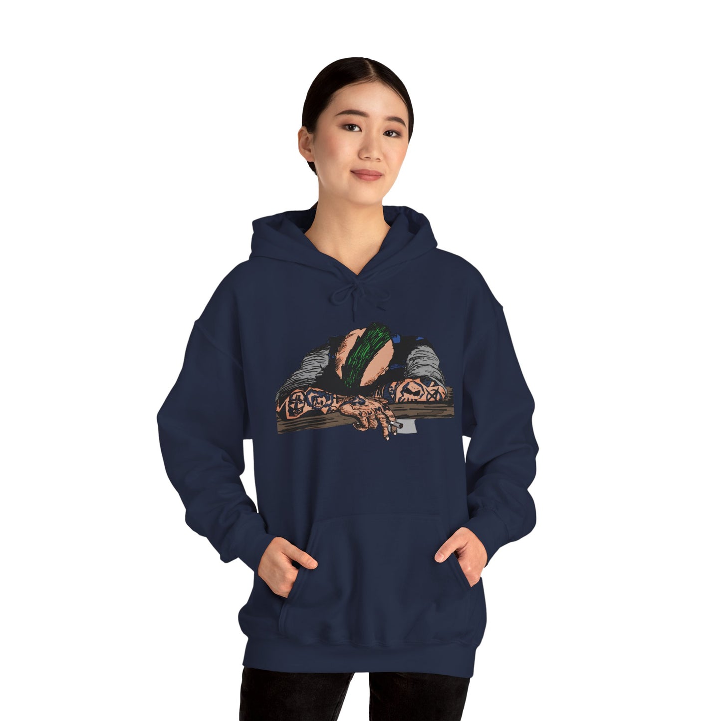 Punk and Done Color Unisex Hooded Sweatshirt, Cozy Streetwear, Unique Gift for Art Lovers, Casual Lounge Wear, Perfect for Fall Fashion