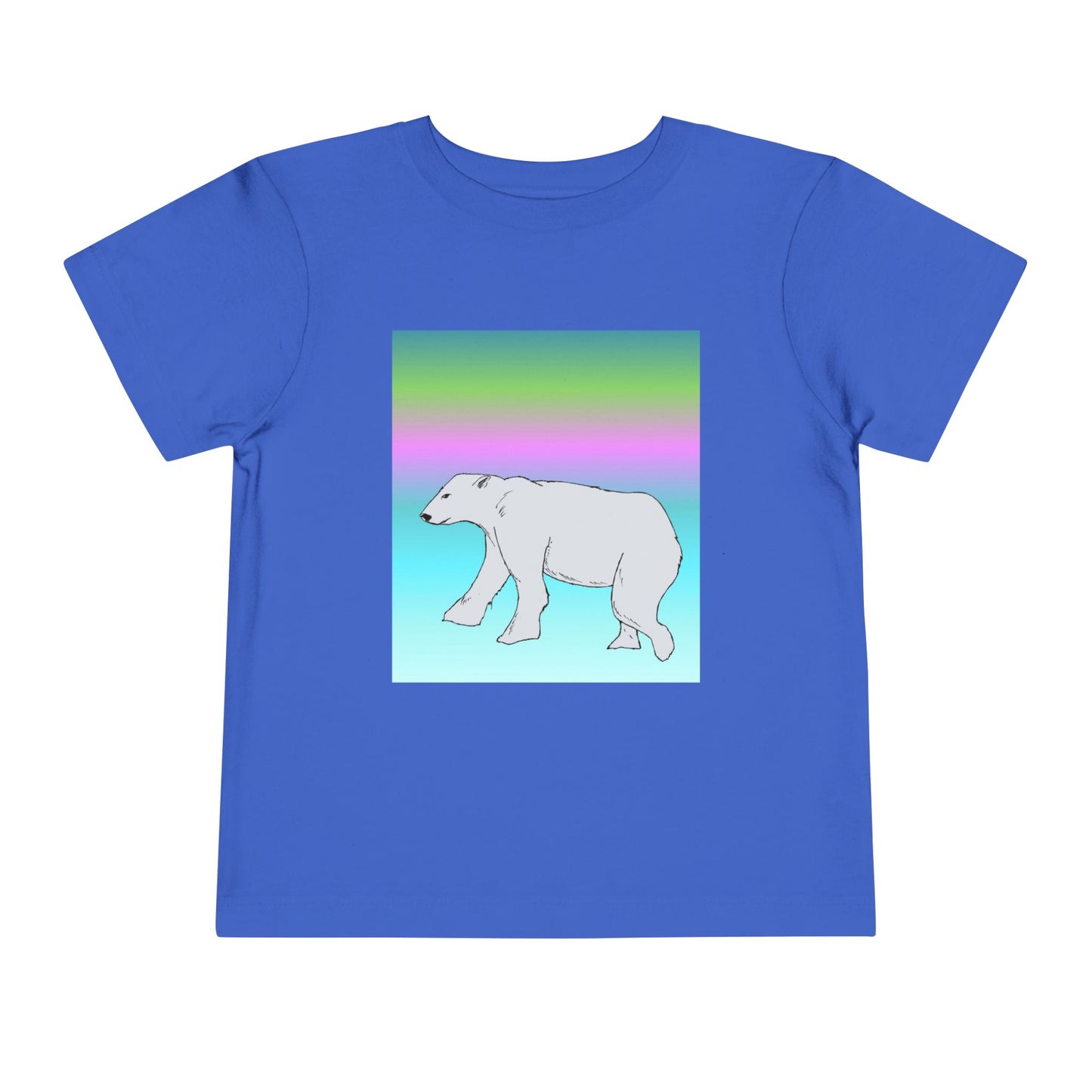 Toddler Tee — Pastel Polar Bear Graphic Shirt