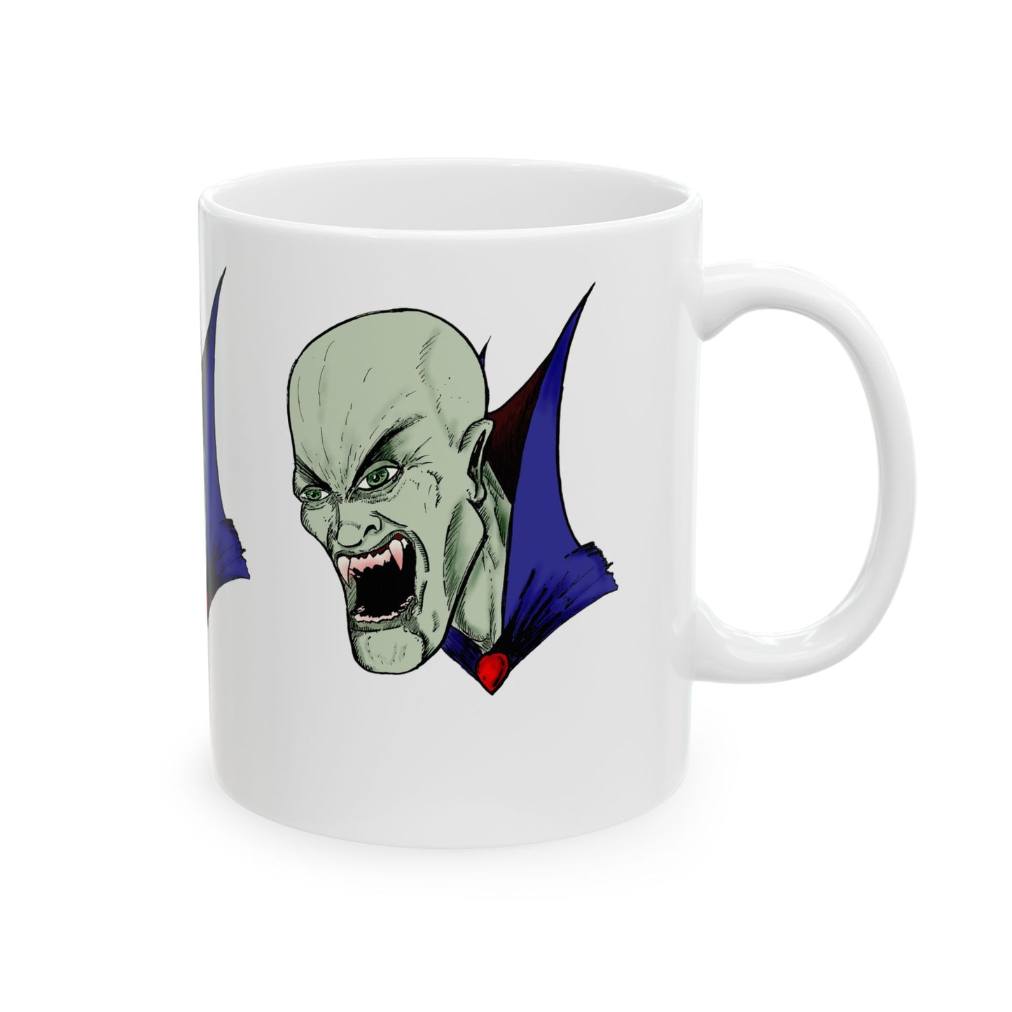 Bloodsucking Vampire Ceramic Mug, (11oz)