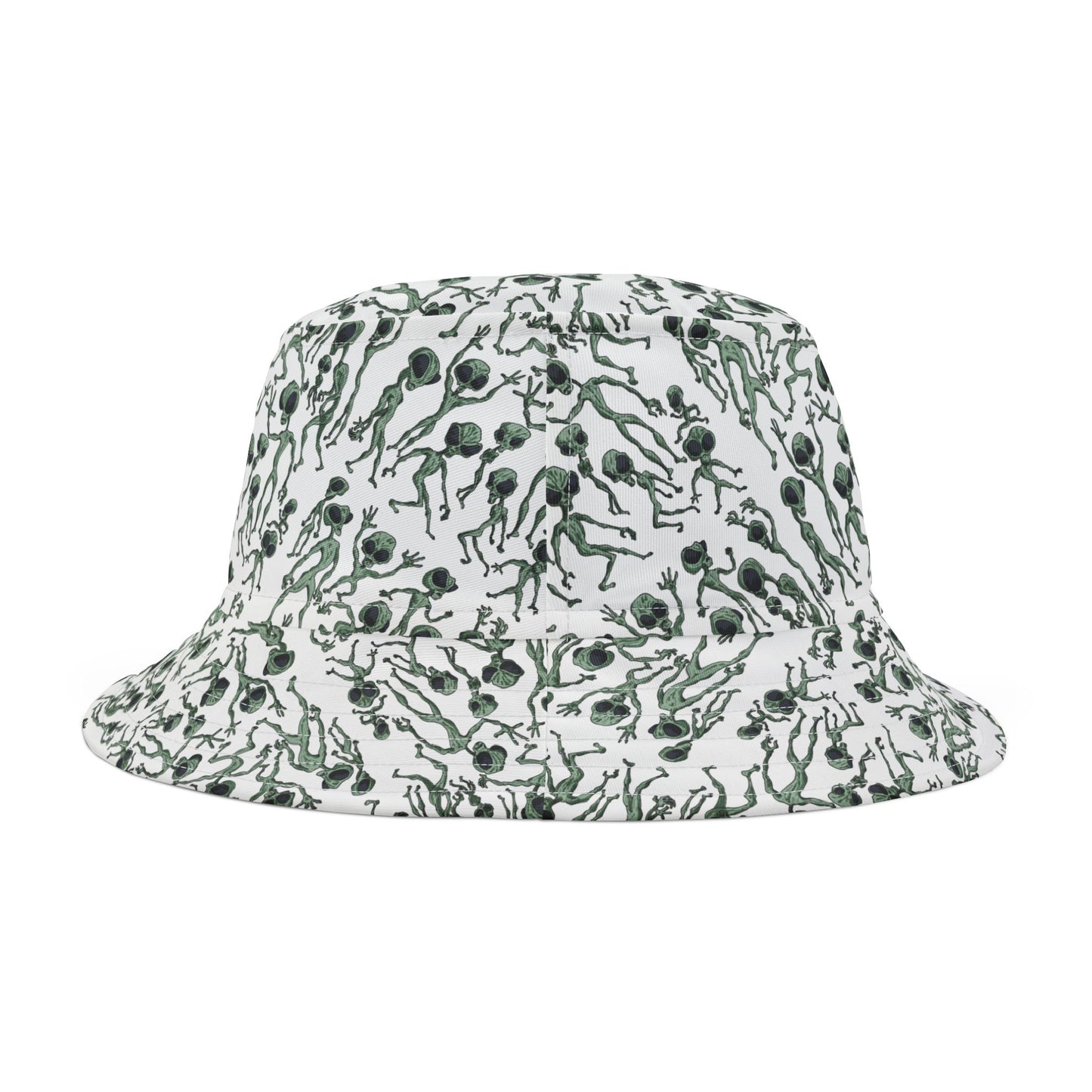 Alien Dance Party Bucket Hat | Funky Outdoor Hat for Festivals, Summer Vacation, Gift for Friends, Unisex, Unique Style