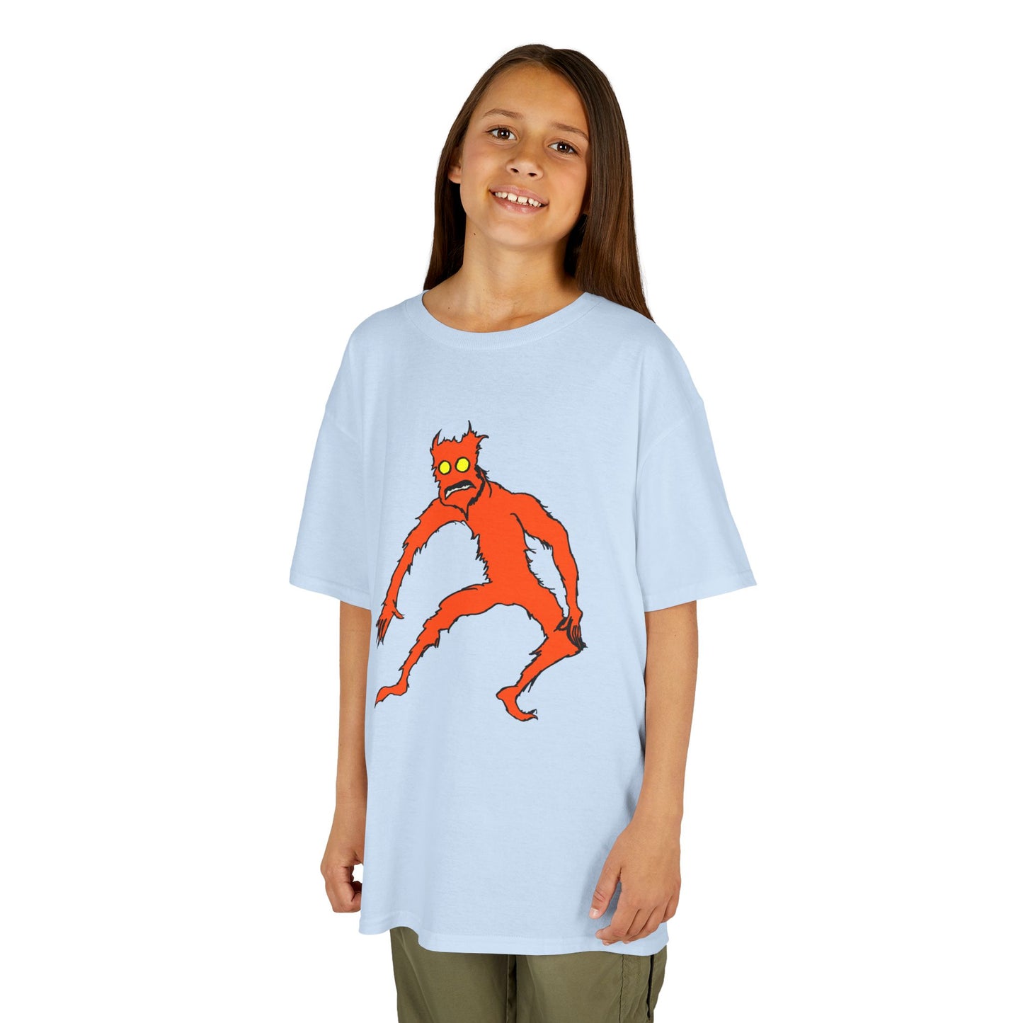 Kids Fire Monster Tee - Fun and Spooky Cotton T-Shirt for Kids