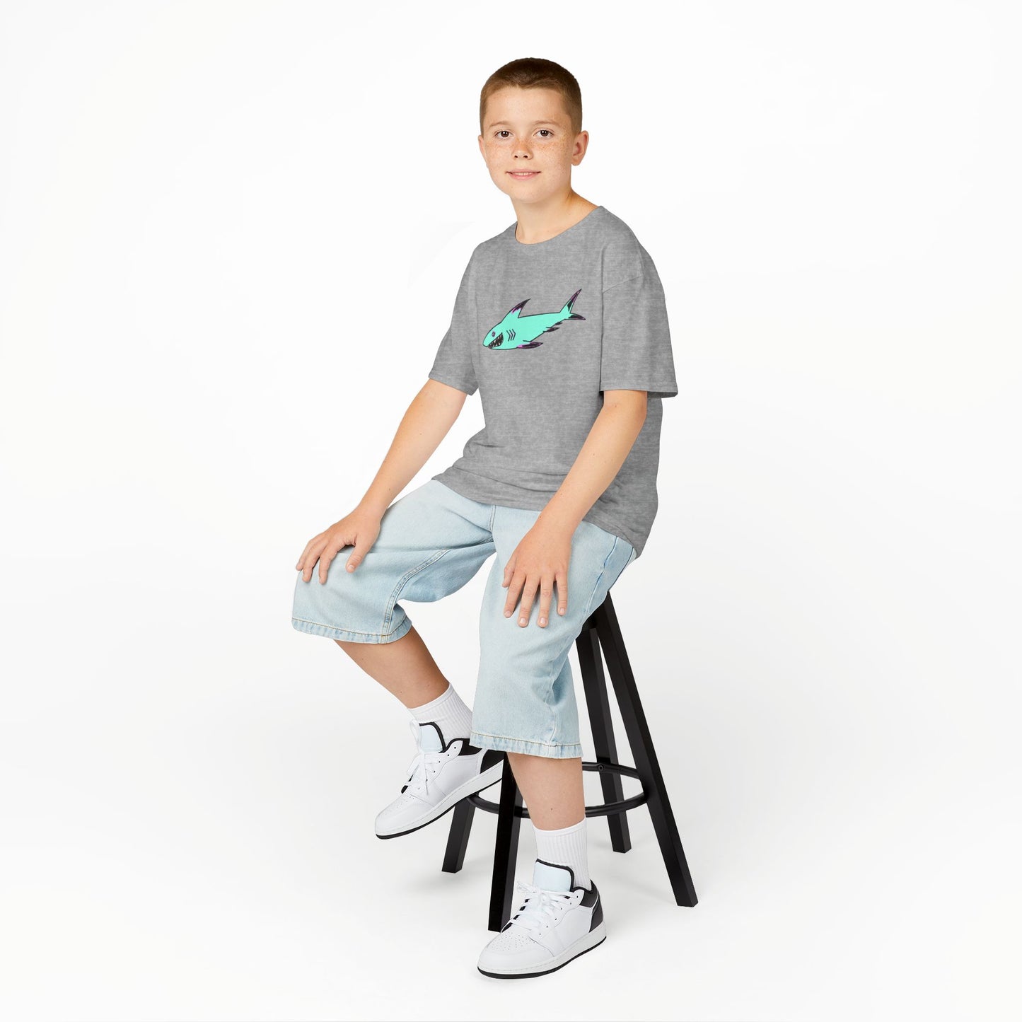 Cool Shark Kids Tee, Animal T-Shirt, Gifts for Boys, Summer Wear, Fun Graphic Tee, Birthday Gift