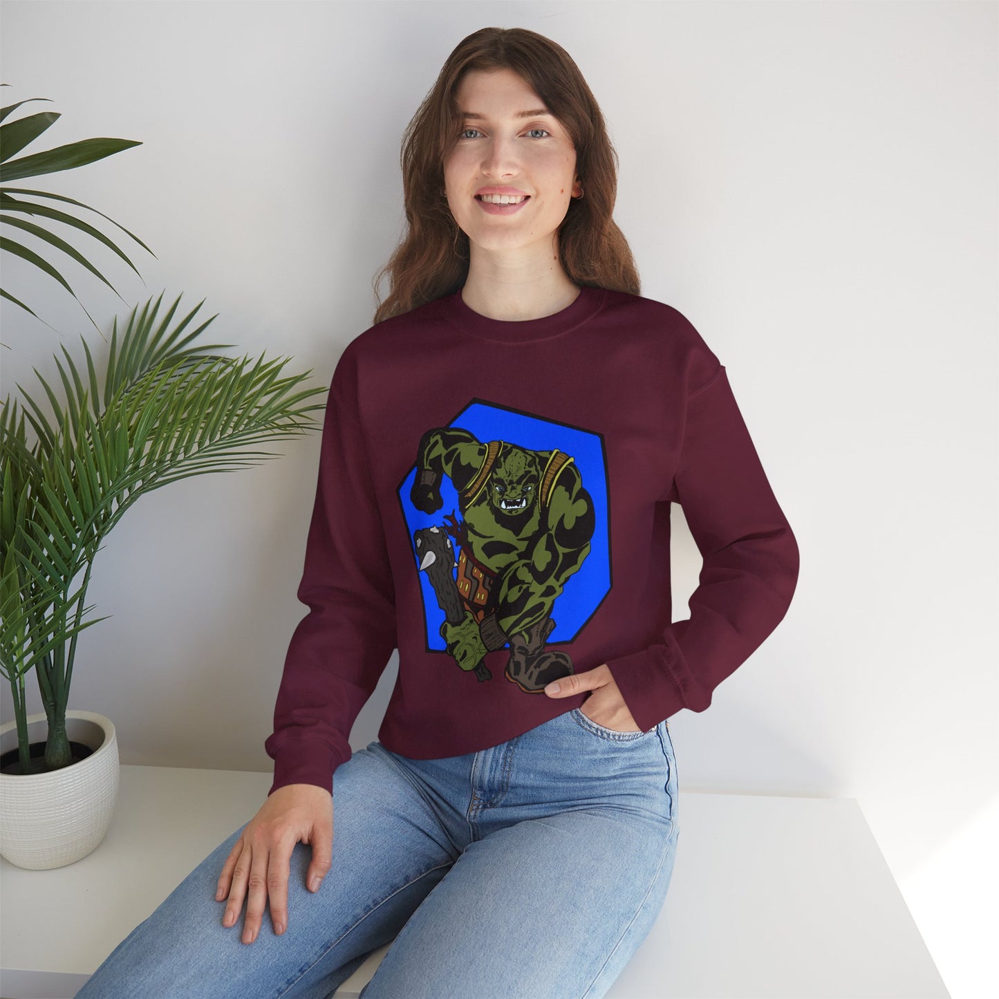 Rampaging Ogre Crewneck Sweatshirt for Marvel Fans