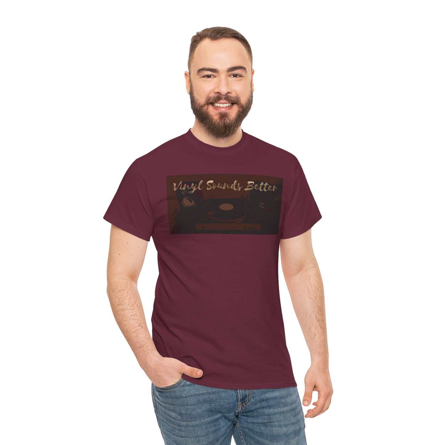 Vinyl Sounds Better T-Shirt — Retro Record Player Tee for Music Lovers