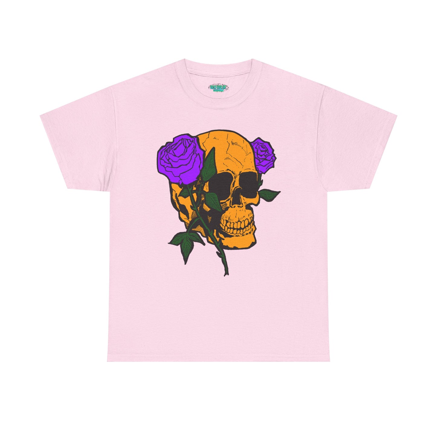 Skull and Roses Unisex Tee, Gothic Aesthetic Shirt, Vintage Graphic T-Shirt, Streetwear Essentials, Edgy Casual Wear