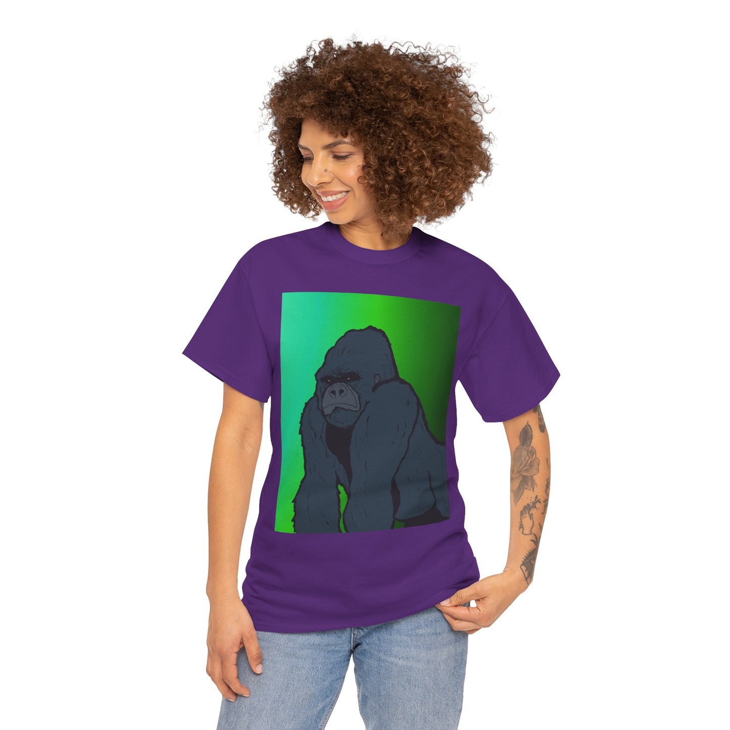 Gorilla Portrait Tee – Graphic Ape Illustration T-Shirt