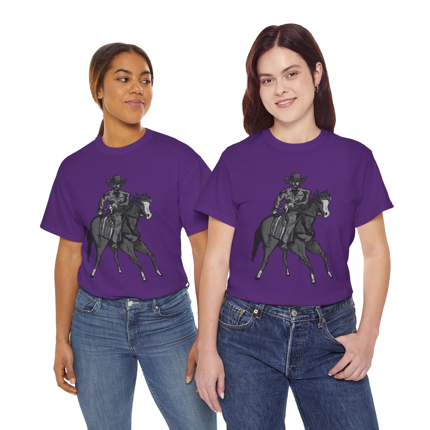 Cowboy on Horseback T‑Shirt — Vintage Western Rodeo Tee