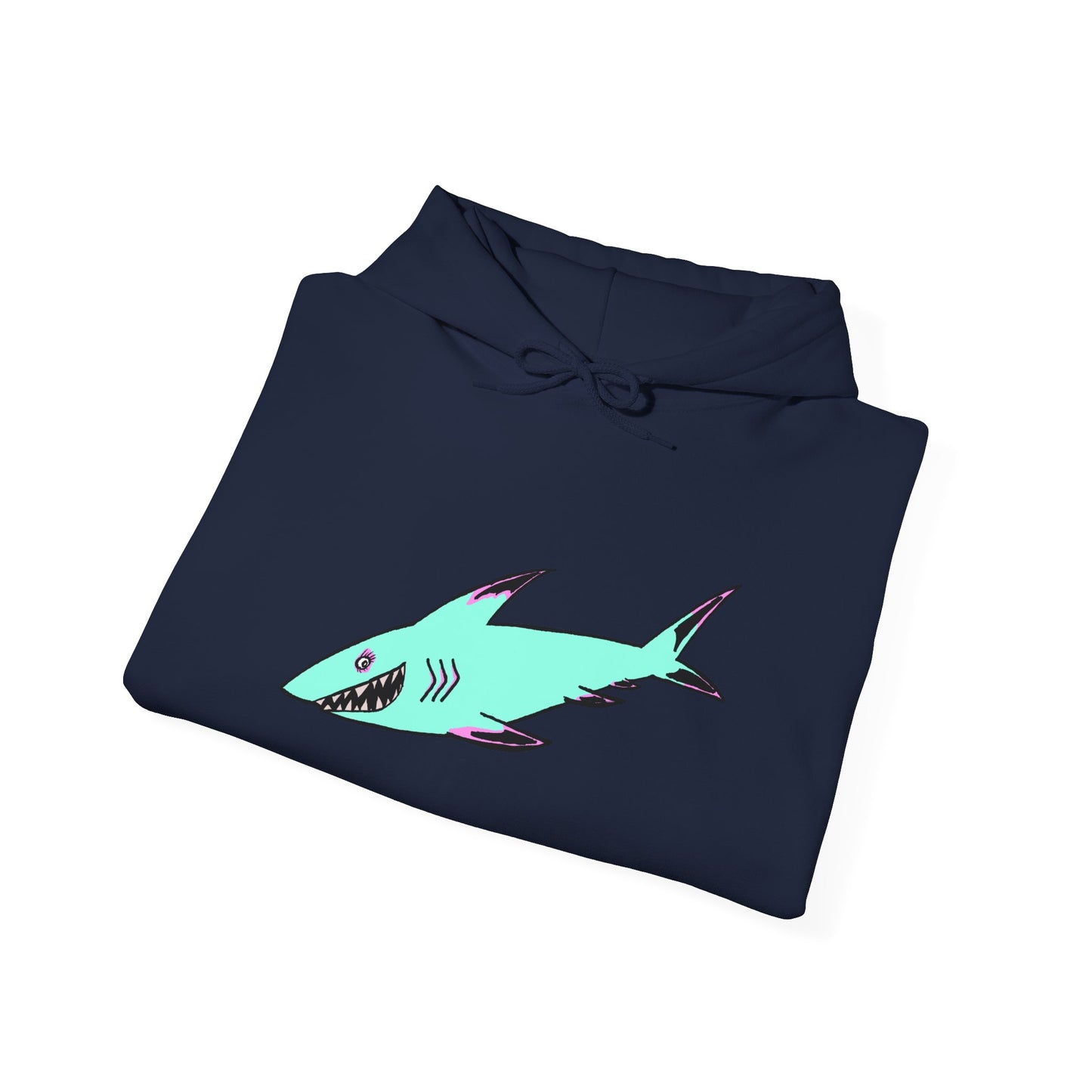 Shark Graphic Unisex Hoodie, Fun Casual Wear, Beach Lover's Gift, Relaxing Lounge Sweatshirt, Unique Gift for Any Occasion