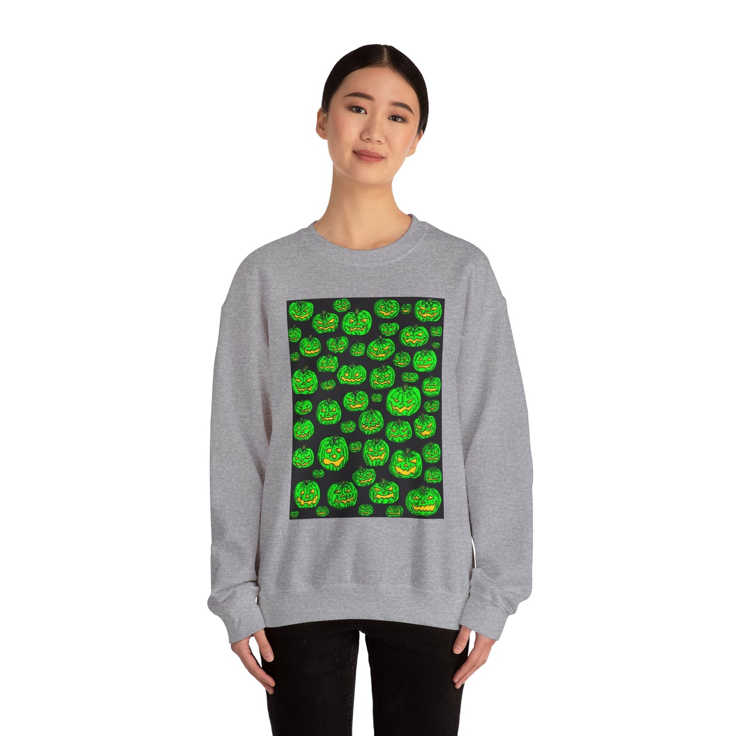 Halloween Pumpkin Crewneck Sweatshirt