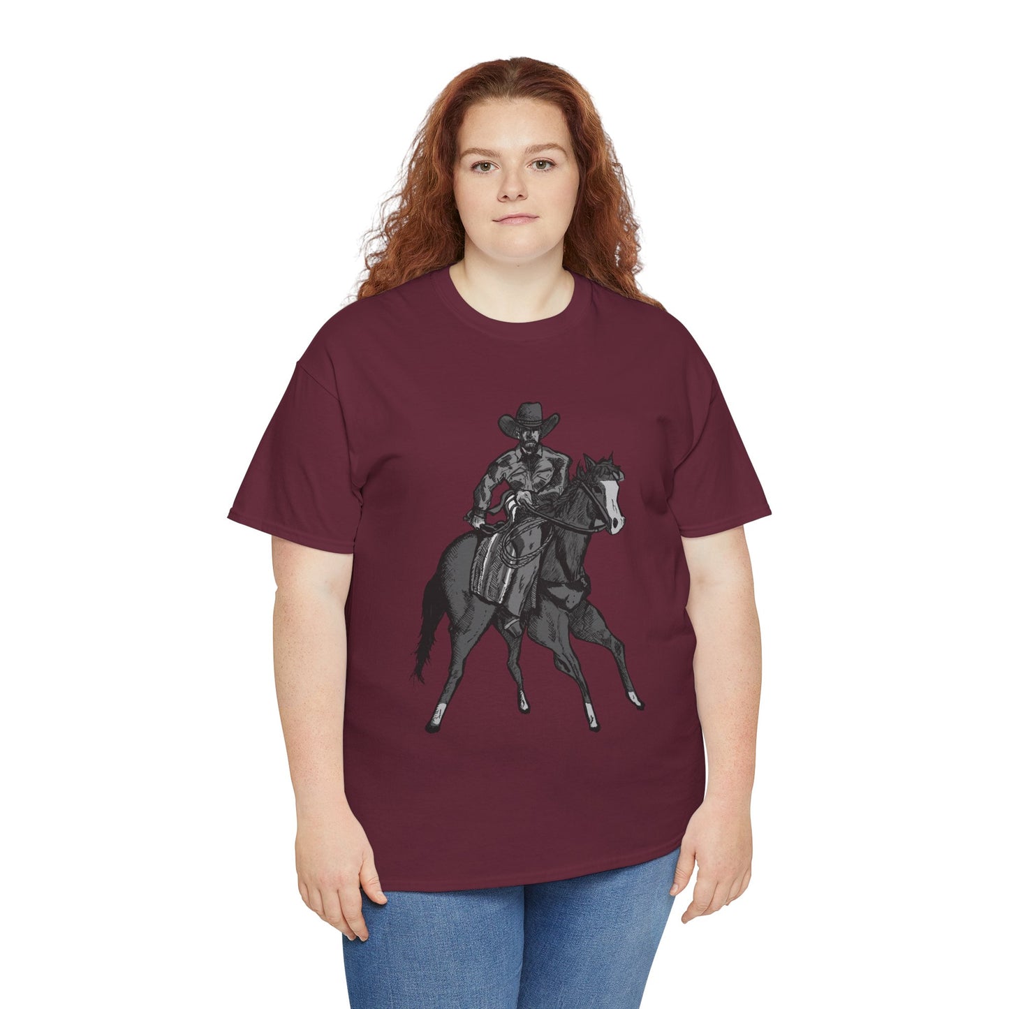 Cowboy on Horseback T‑Shirt — Vintage Western Rodeo Tee