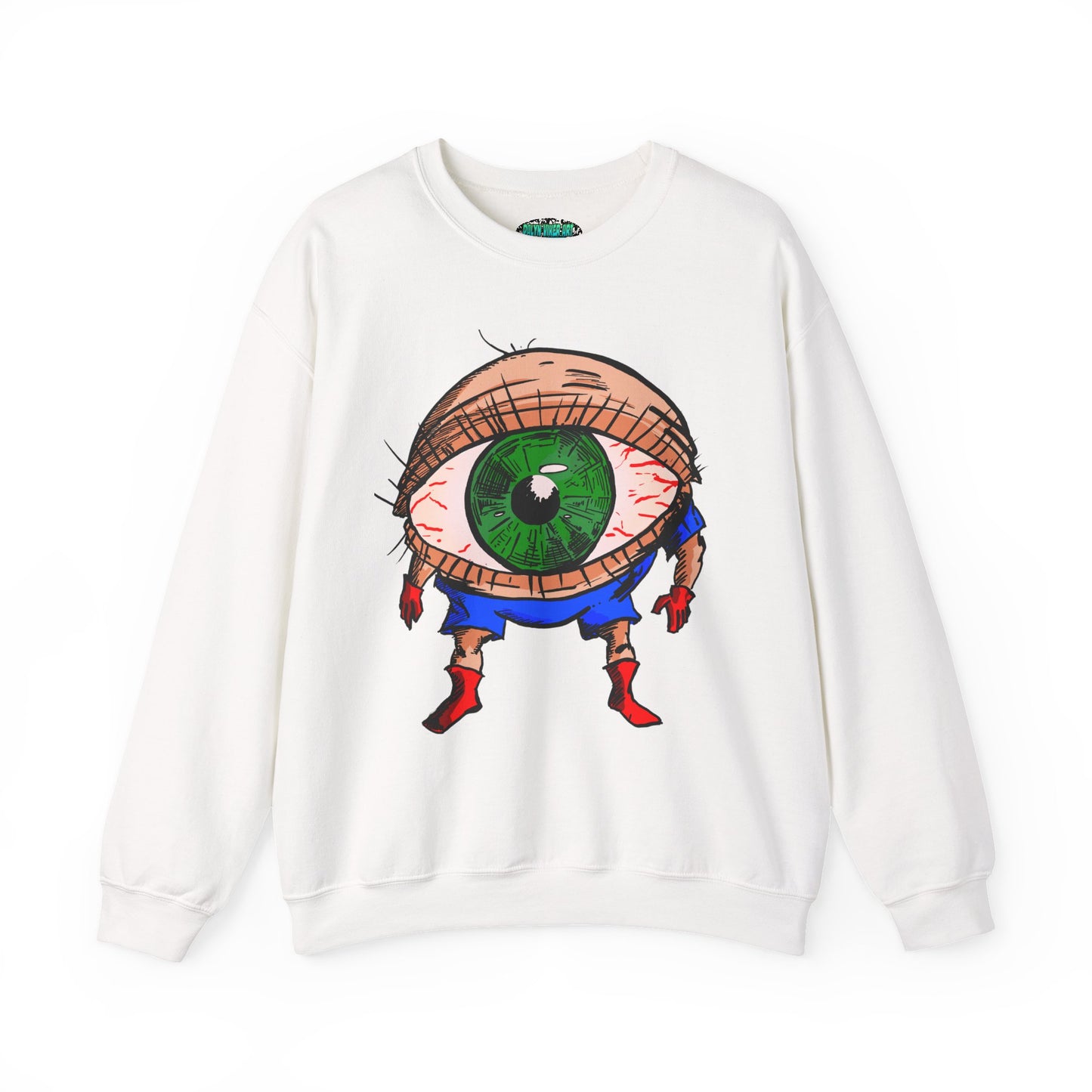 Terrif-EYE-ing Unique Cartoon Eye Sweatshirt - Unisex Heavy Blend™