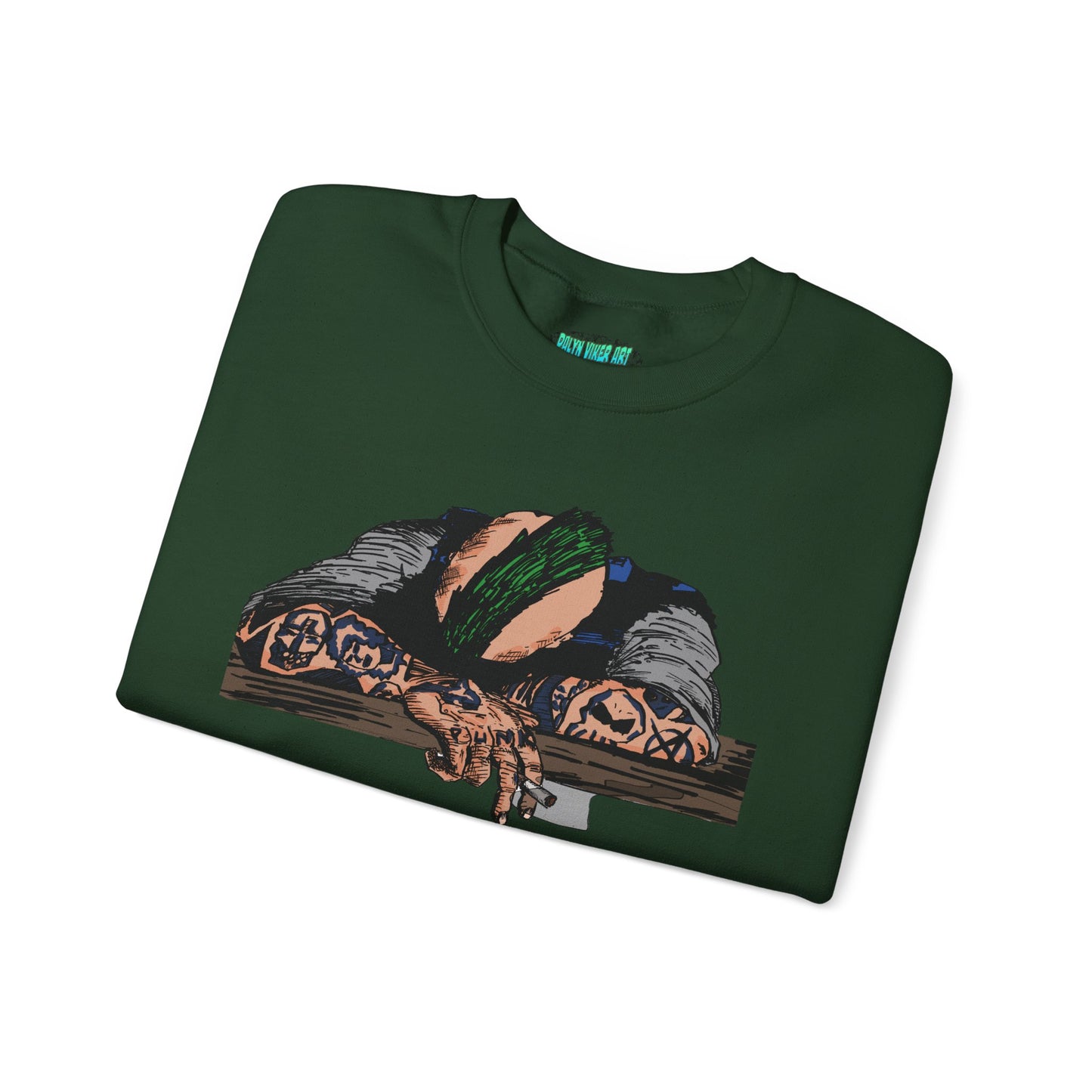 Punk and Done Artistic Unisex Crewneck Sweatshirt - Cozy Vibes