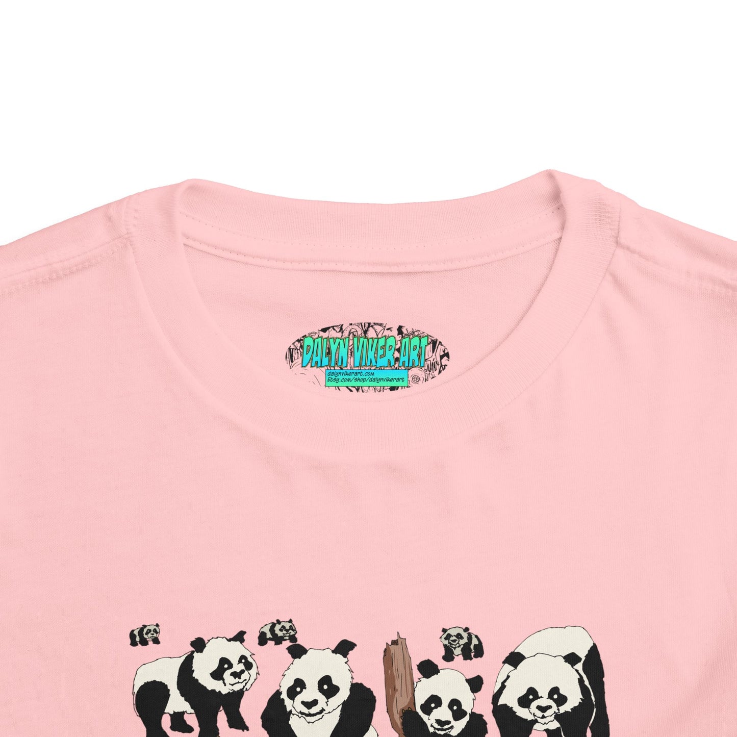 Panda Faces Toddler Tee — Cute Cartoon Panda Print