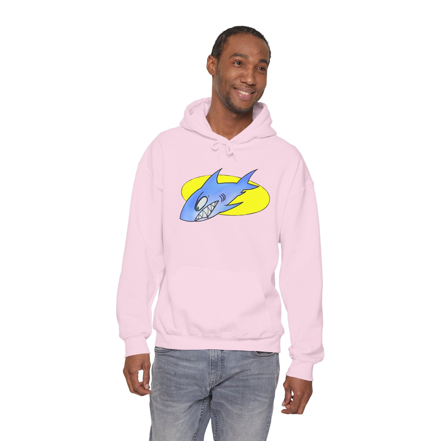 Cool Shark Graphic Hoodie - Unisex Heavy Blend Sweatshirt for Ocean Lovers, Gift for Men and Women, Beach Vibes, Casual Wear, Unique Design