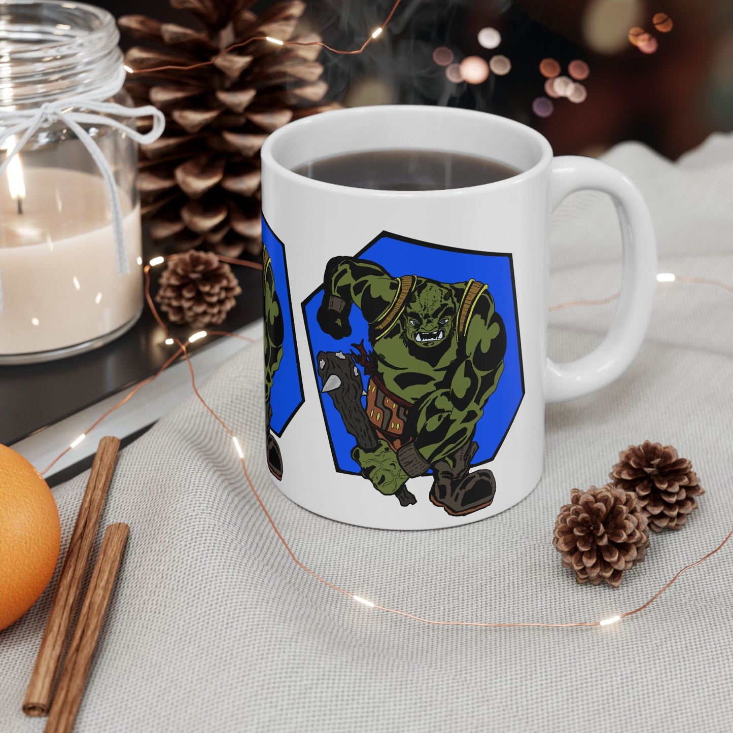 Running Ogre Ceramic Mug, (11oz)