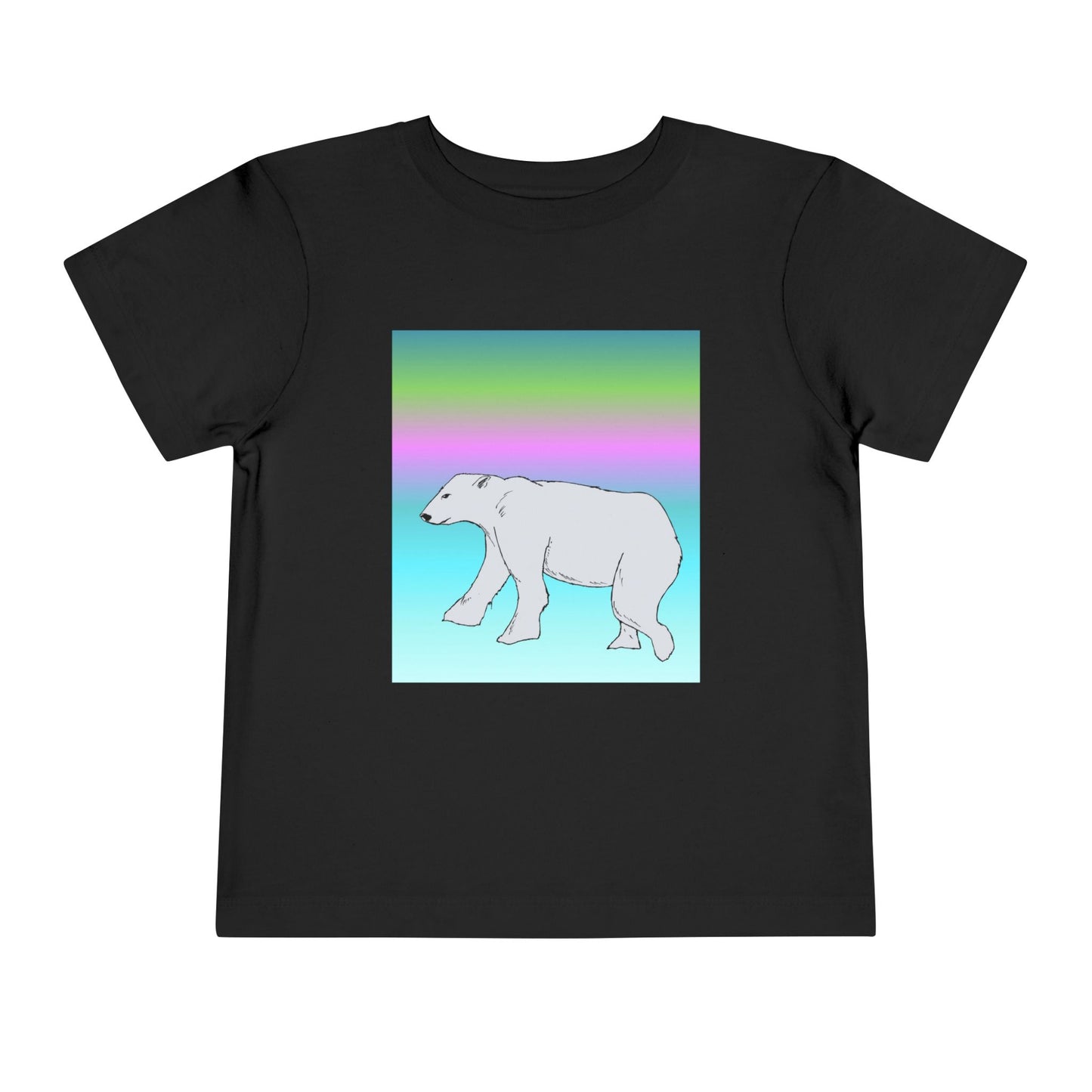 Toddler Tee — Pastel Polar Bear Graphic Shirt