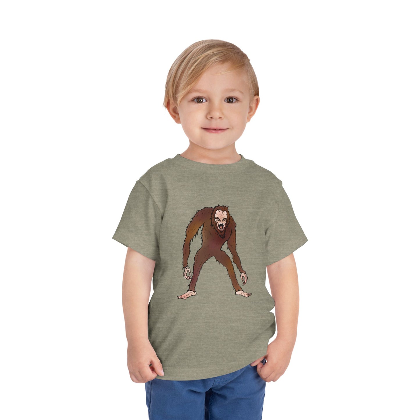 Toddler Tee — Cute Cartoon Kid-Friendly Bigfoot Graphic Shirt