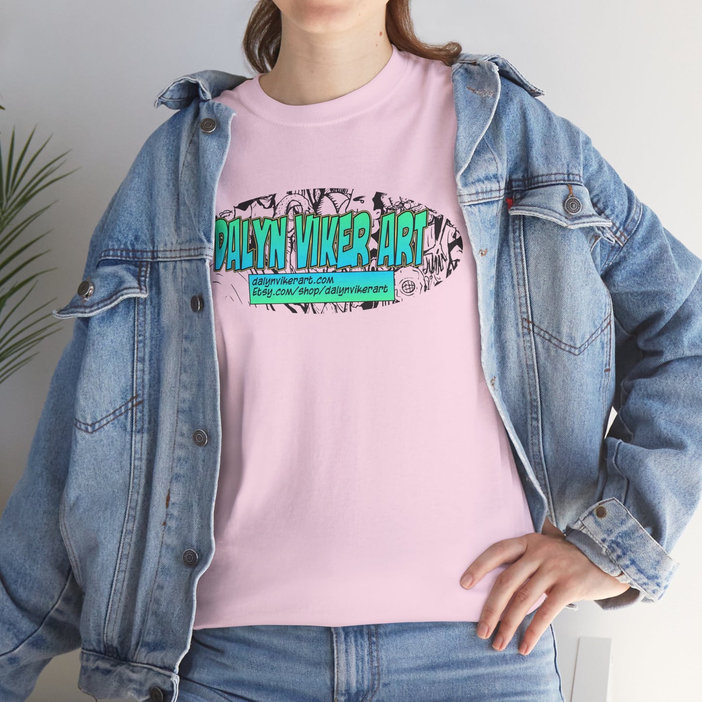 Dalyn Viker Art Logo - Artistic Unisex Tee with Abstract Design, Cool Graphic Shirt for Art Lovers, Perfect Gift for Creatives, Casual Wear, Summer Essential
