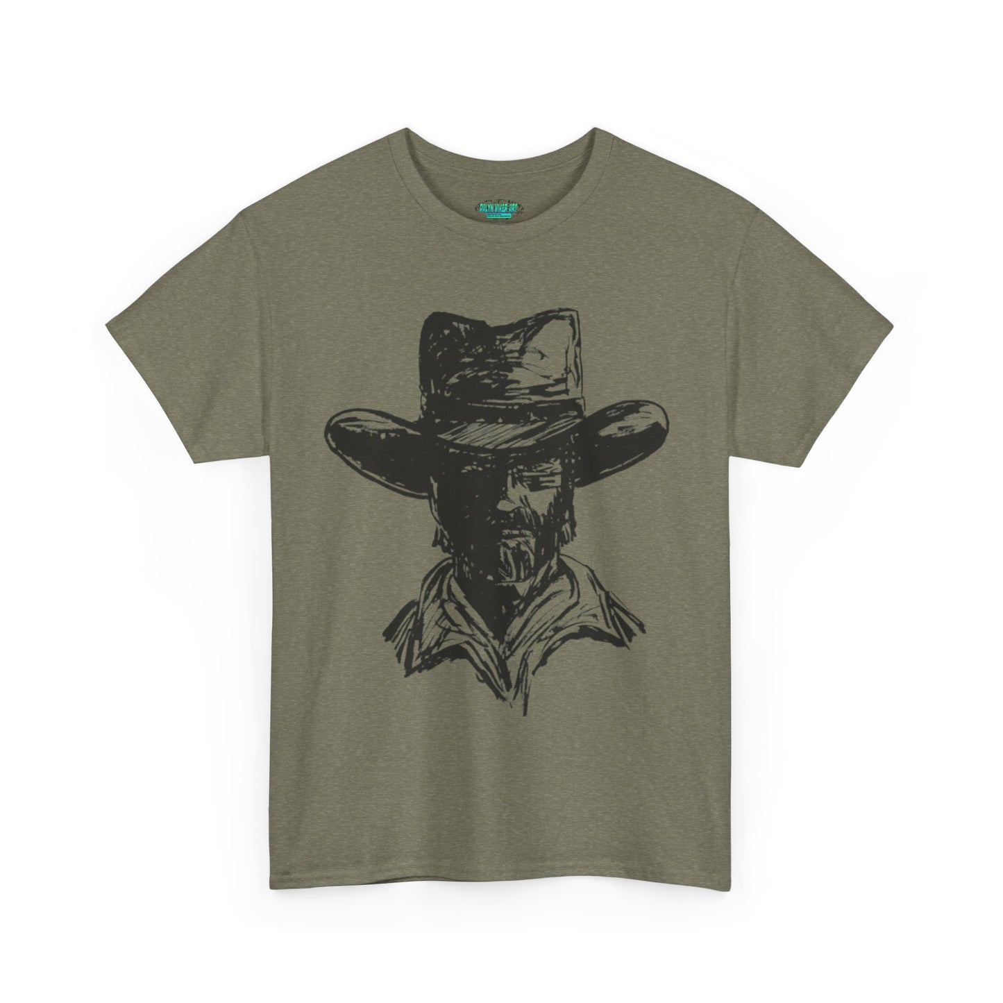 Rustic Cowboy Graphic Unisex Heavy Cotton Tee