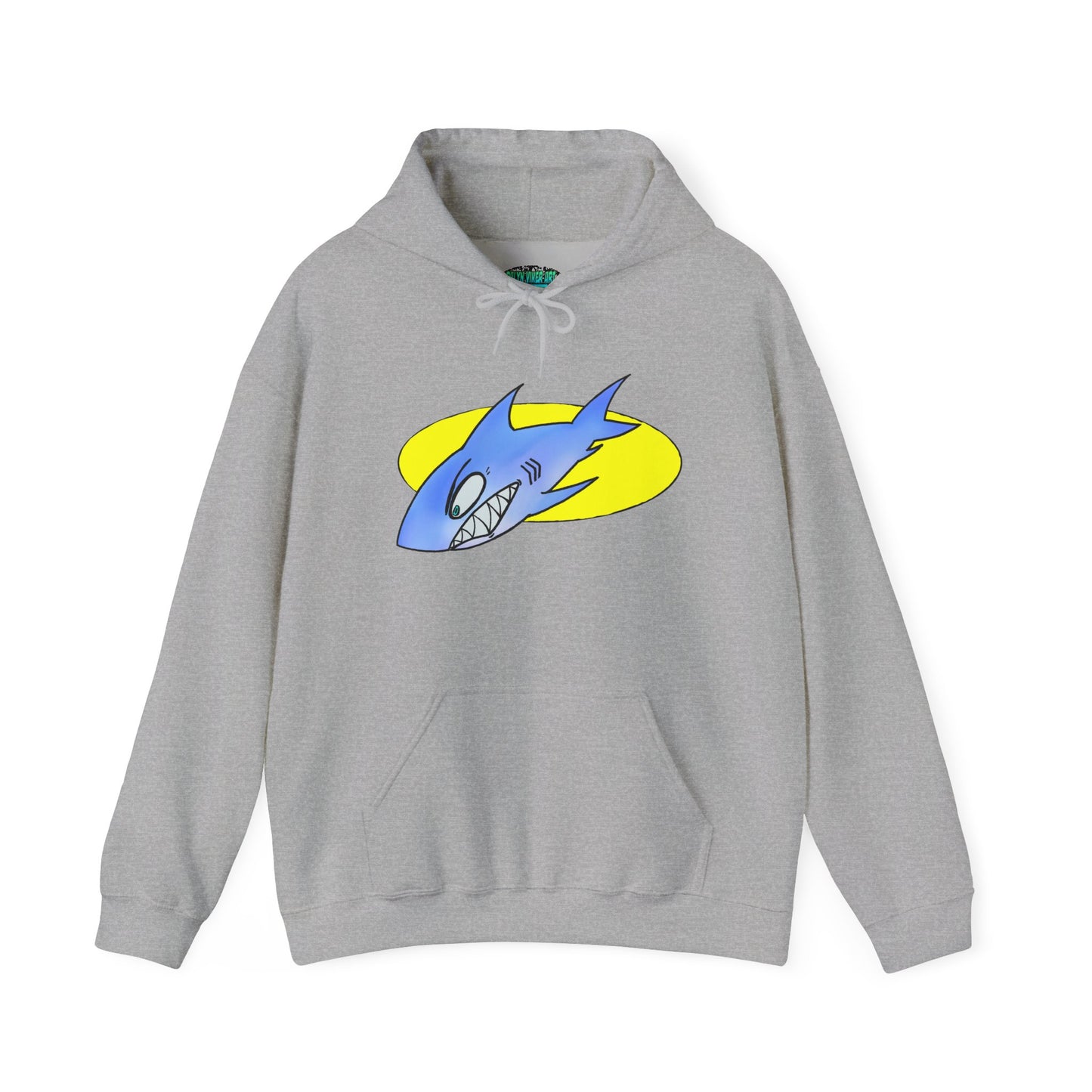 Cool Shark Graphic Hoodie - Unisex Heavy Blend Sweatshirt for Ocean Lovers, Gift for Men and Women, Beach Vibes, Casual Wear, Unique Design