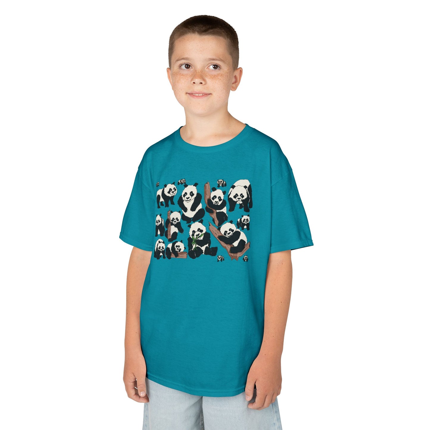 Panda Paradise Kids Tee, Cute Animal T-Shirt, Children's Gift, Birthday Present, Summer Wear, Eco-Friendly Fashion