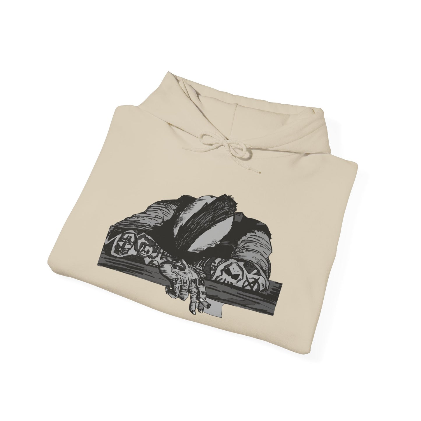 Punk and Done Unisex Hoodie with Artistic Design, Cozy Streetwear, Graphic Sweatshirt for Casual Vibes, Perfect Gift for Any Occasion