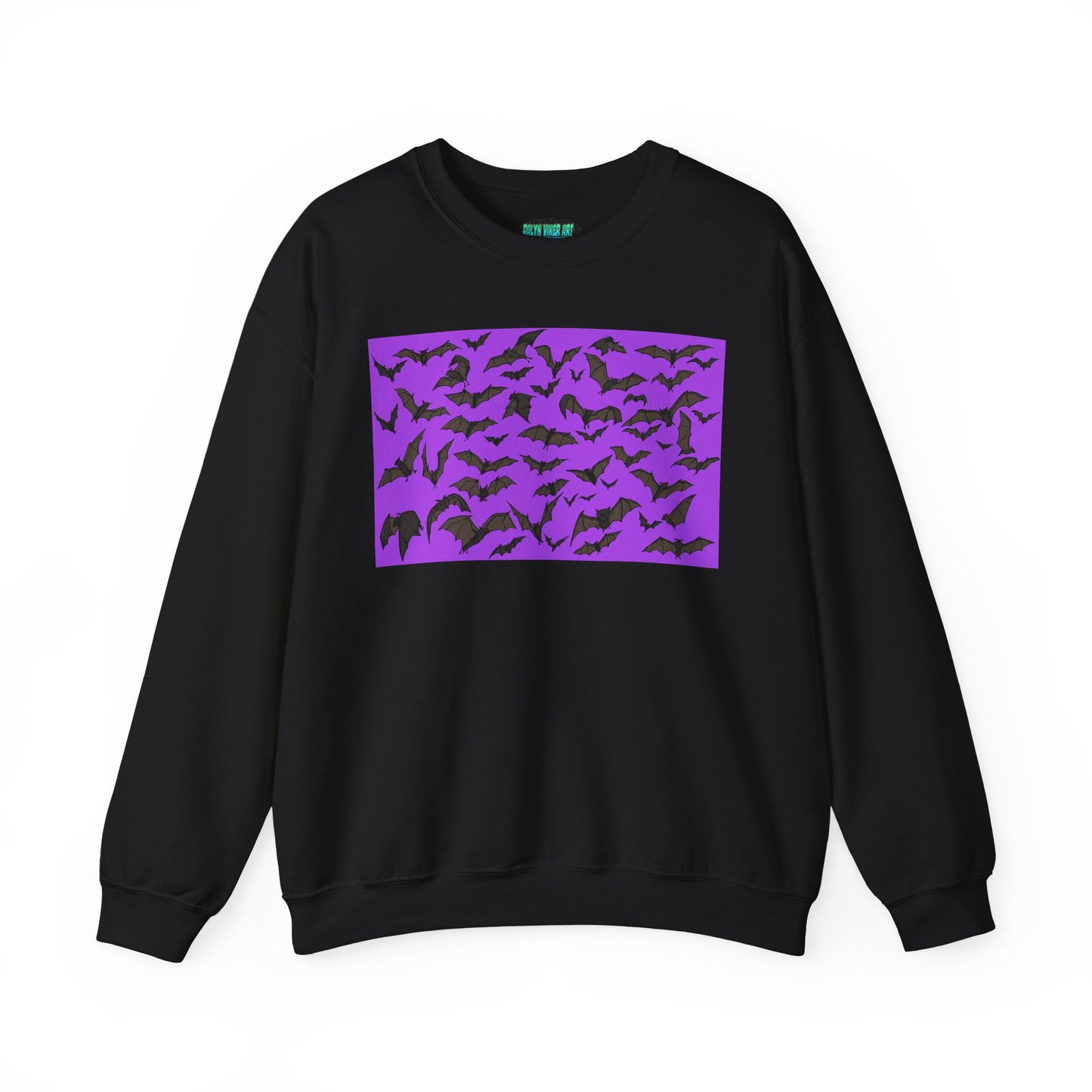 Spooky Bat Crewneck Sweatshirt for Halloween