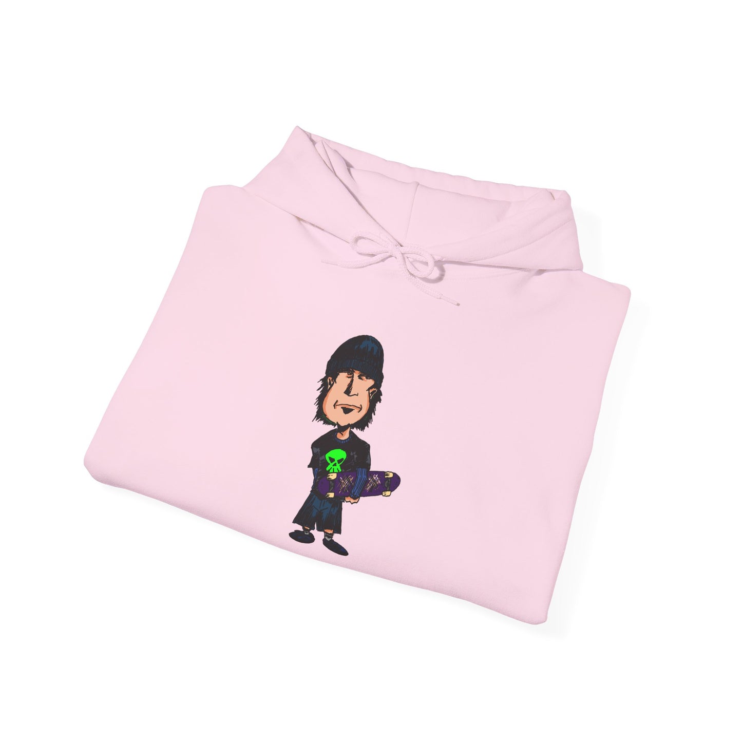 Rude Skater Dude Cartoon Hoodie – Skate Punk Sweatshirt