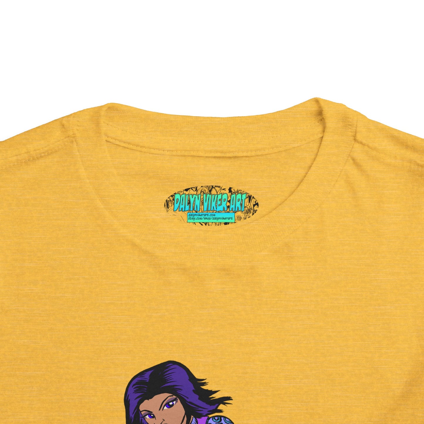 Toddler Tee — Purple Superstar Heroine Graphic Shirt