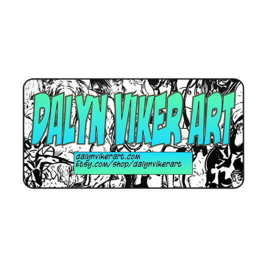 Artistic Desk Mat - Ideal for Home Office, Gamer Setup, or Creative Workspace, Unique Gift for Artists, Birthday, or Holidays