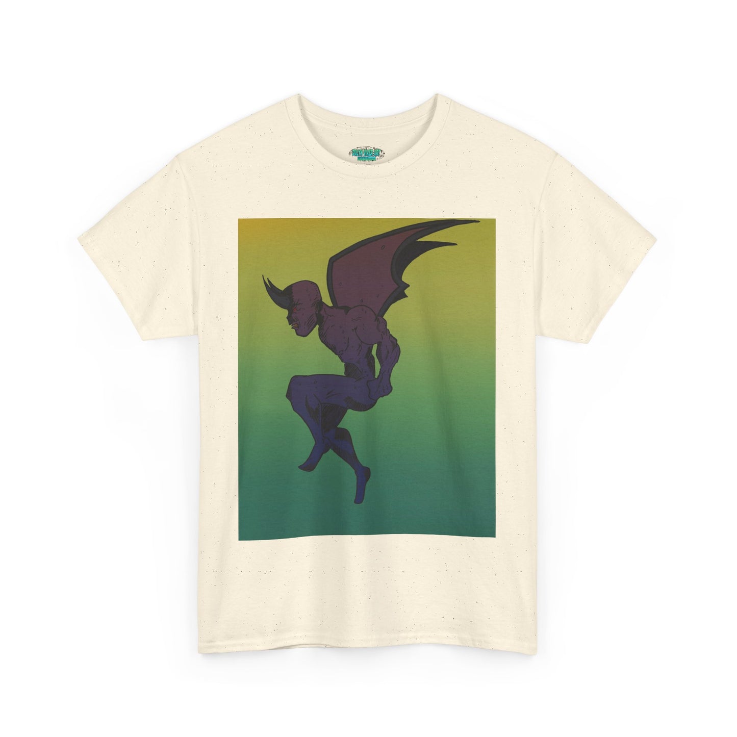 Unisex Heavy Cotton Tee - Artistic Devil Graphic Tee