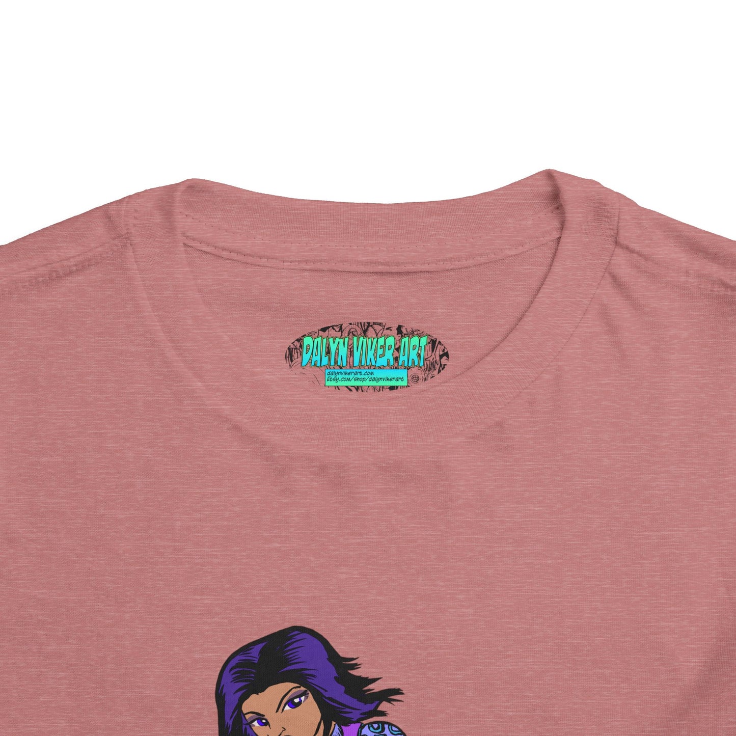 Toddler Tee — Purple Superstar Heroine Graphic Shirt