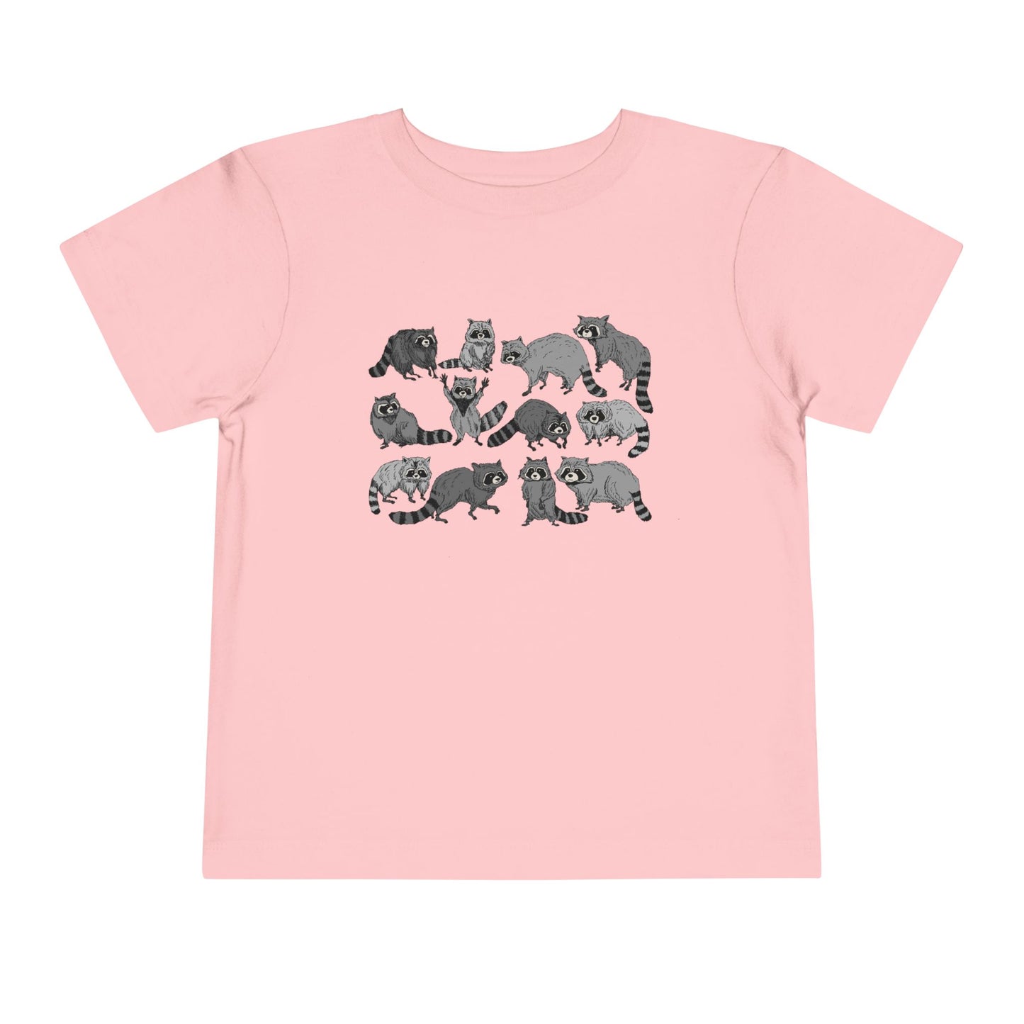 Toddler Tee — Playful Woodland Raccoon Crew Cute Kids Shirt