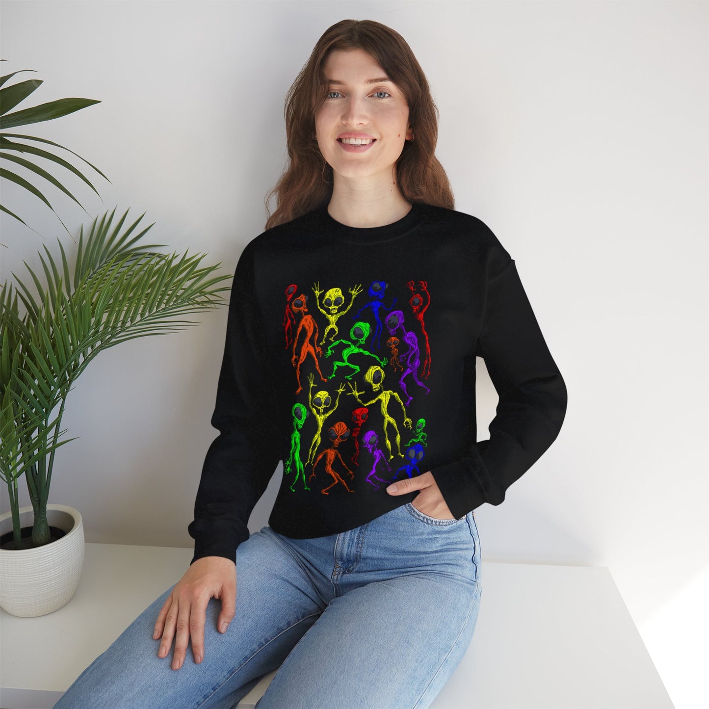 Alien Dance Party Crewneck Sweatshirt