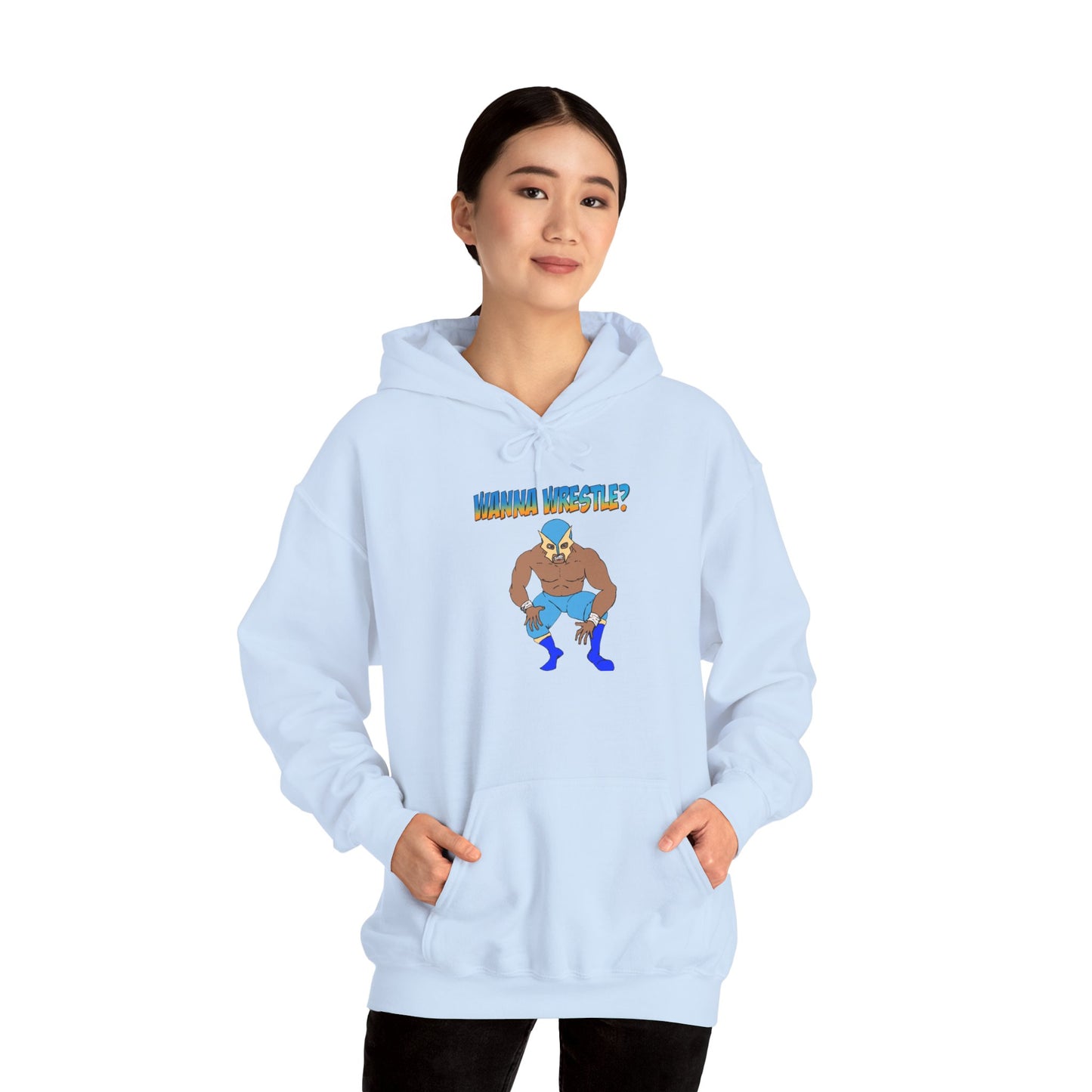 Funny Wrestling Hooded Sweatshirt, Gift for Wrestlers, Unisex Apparel, Cozy Hoodie for Sports Fans, Cool Gift for Him/Her