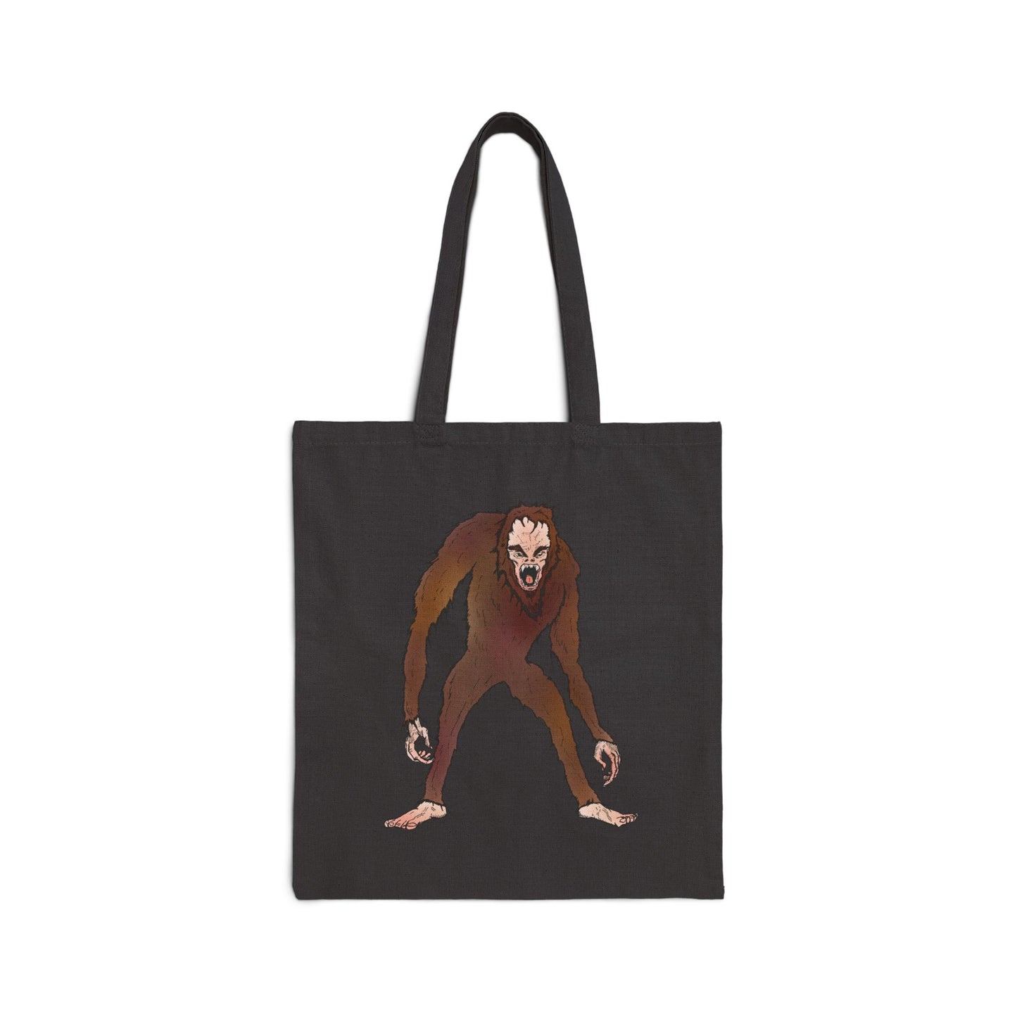 Bigfoot Encounter - Creature Illustration Cotton Tote Bag