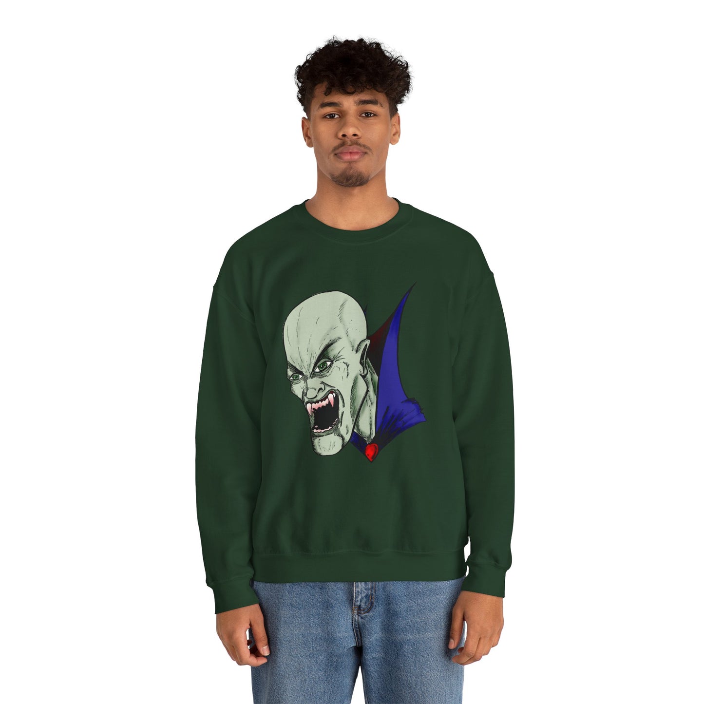 Vampire Graphic Sweatshirt for Halloween