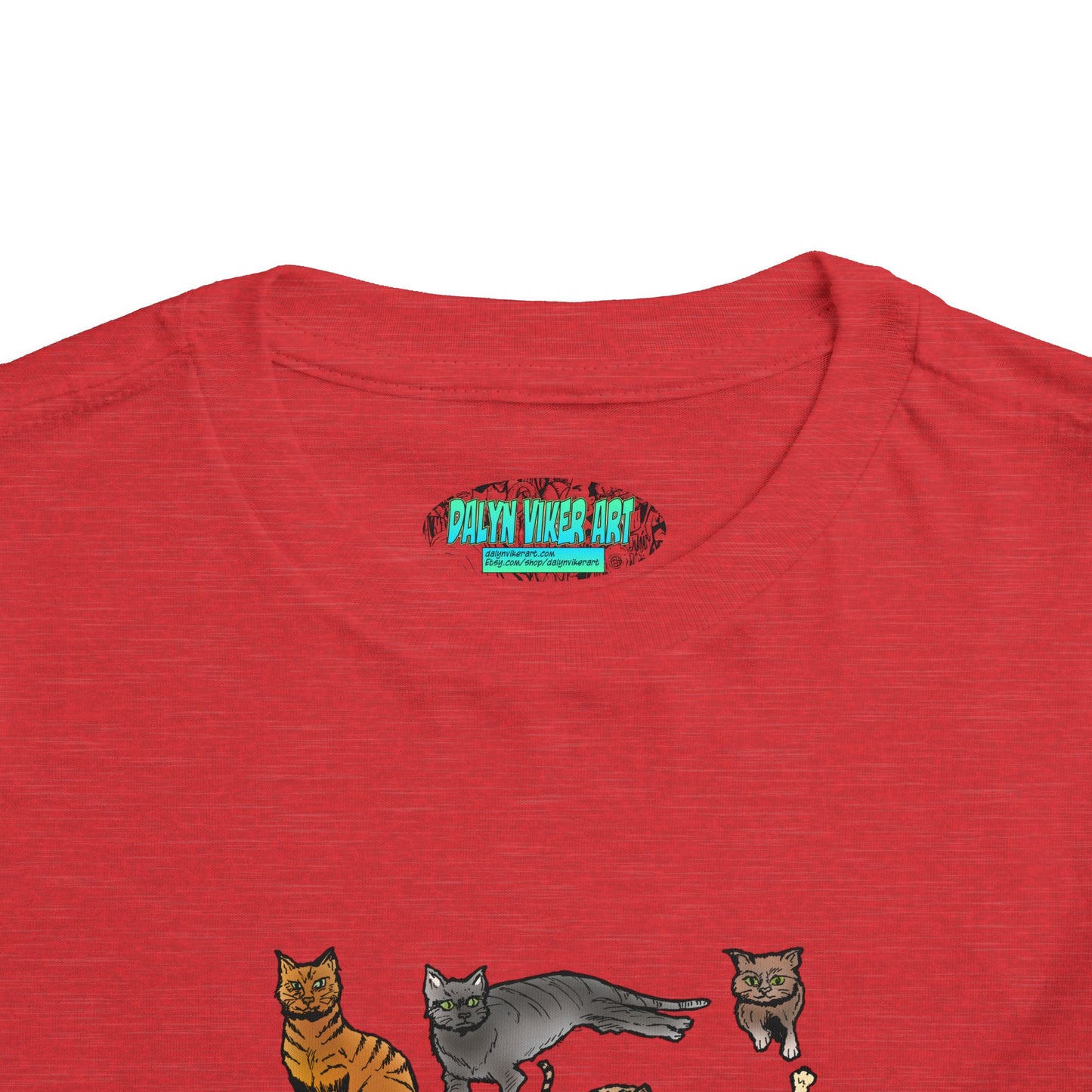 Toddler Tee — Playful Cat Pack Graphic Shirt for Kids
