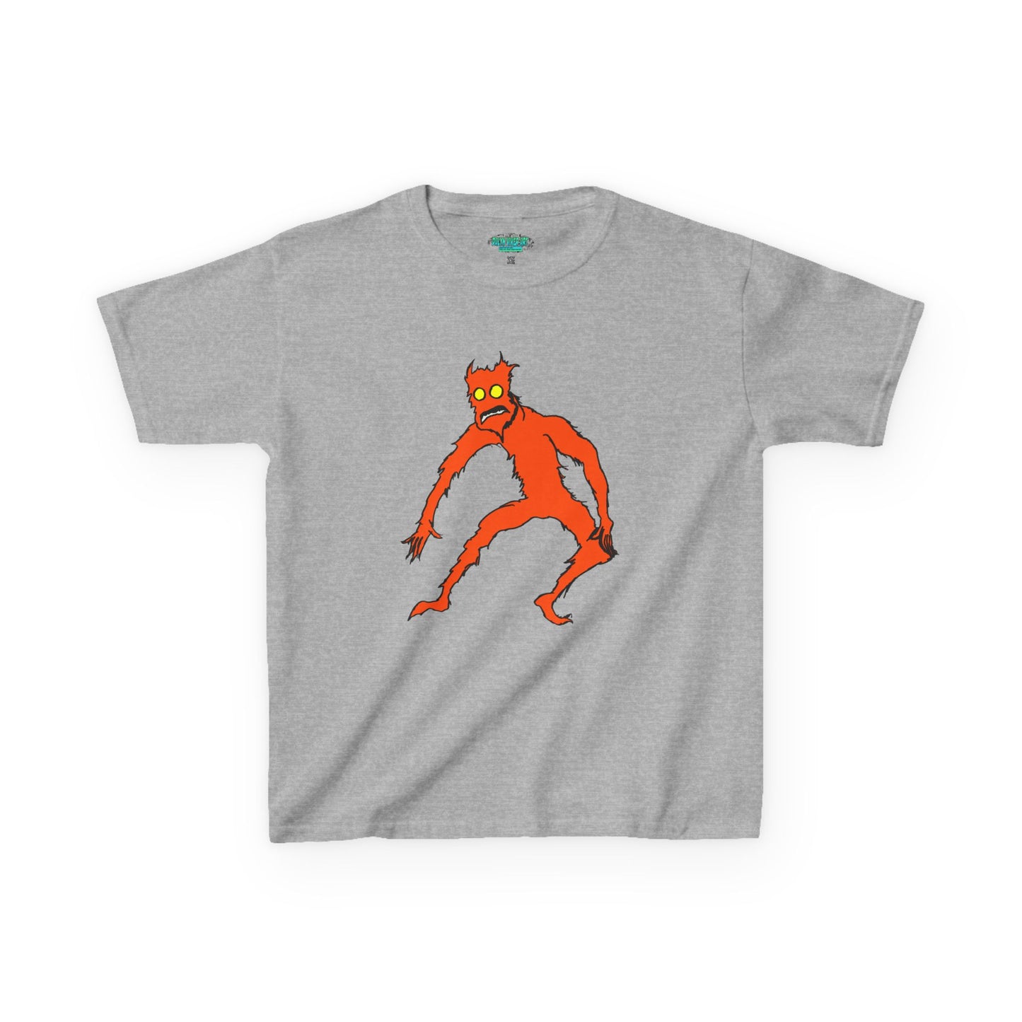 Kids Fire Monster Tee - Fun and Spooky Cotton T-Shirt for Kids
