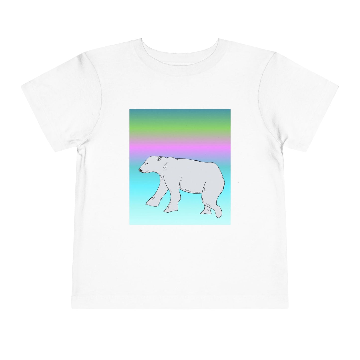 Toddler Tee — Pastel Polar Bear Graphic Shirt