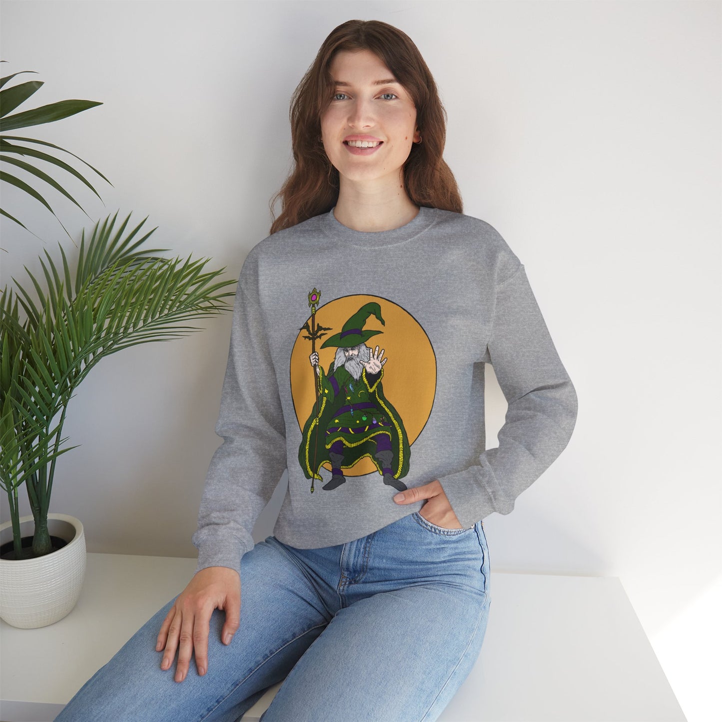 Wizard-Themed Unisex Crewneck Sweatshirt