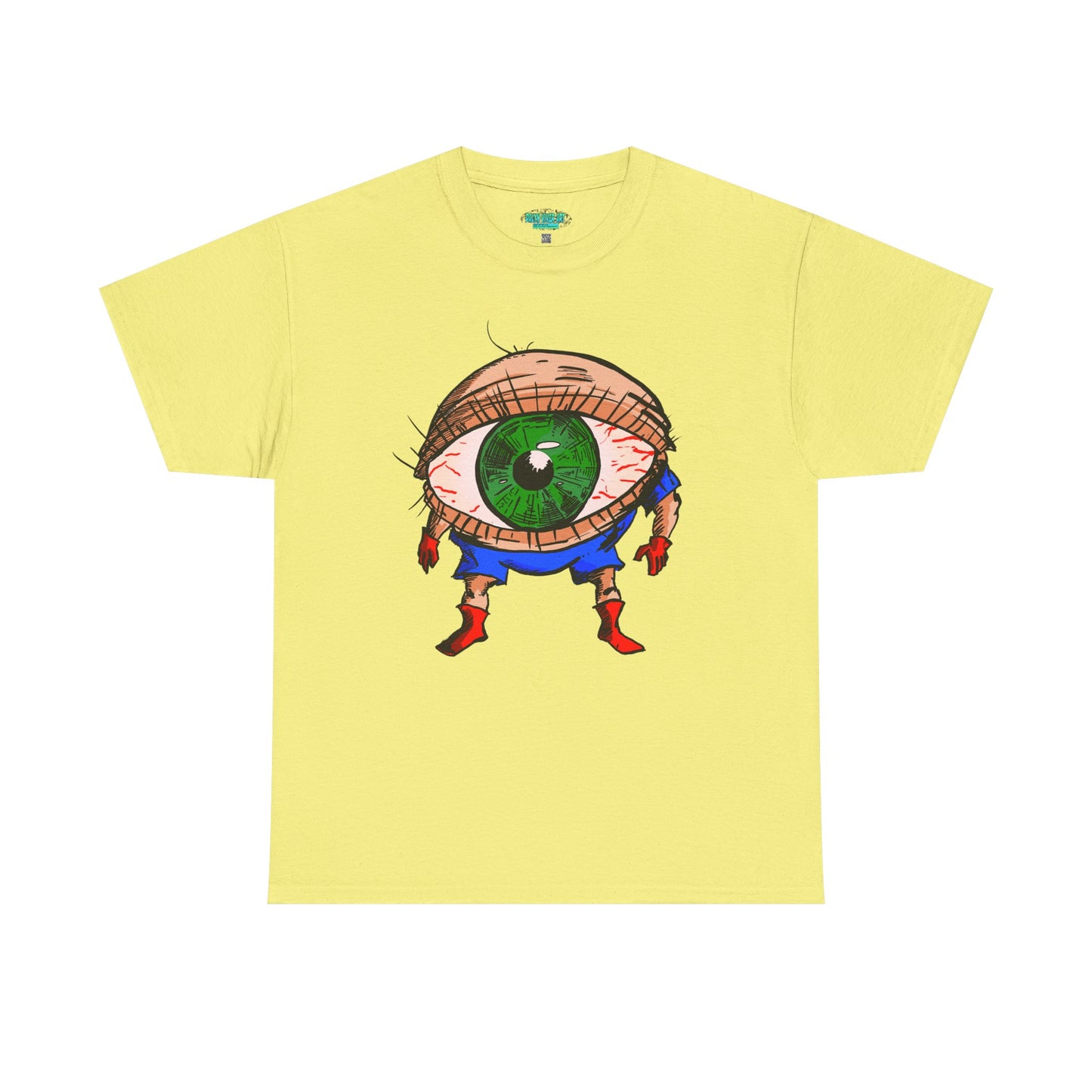Terrif-EYE-ing - Whimsical Unisex Heavy Cotton Tee with Eye Design