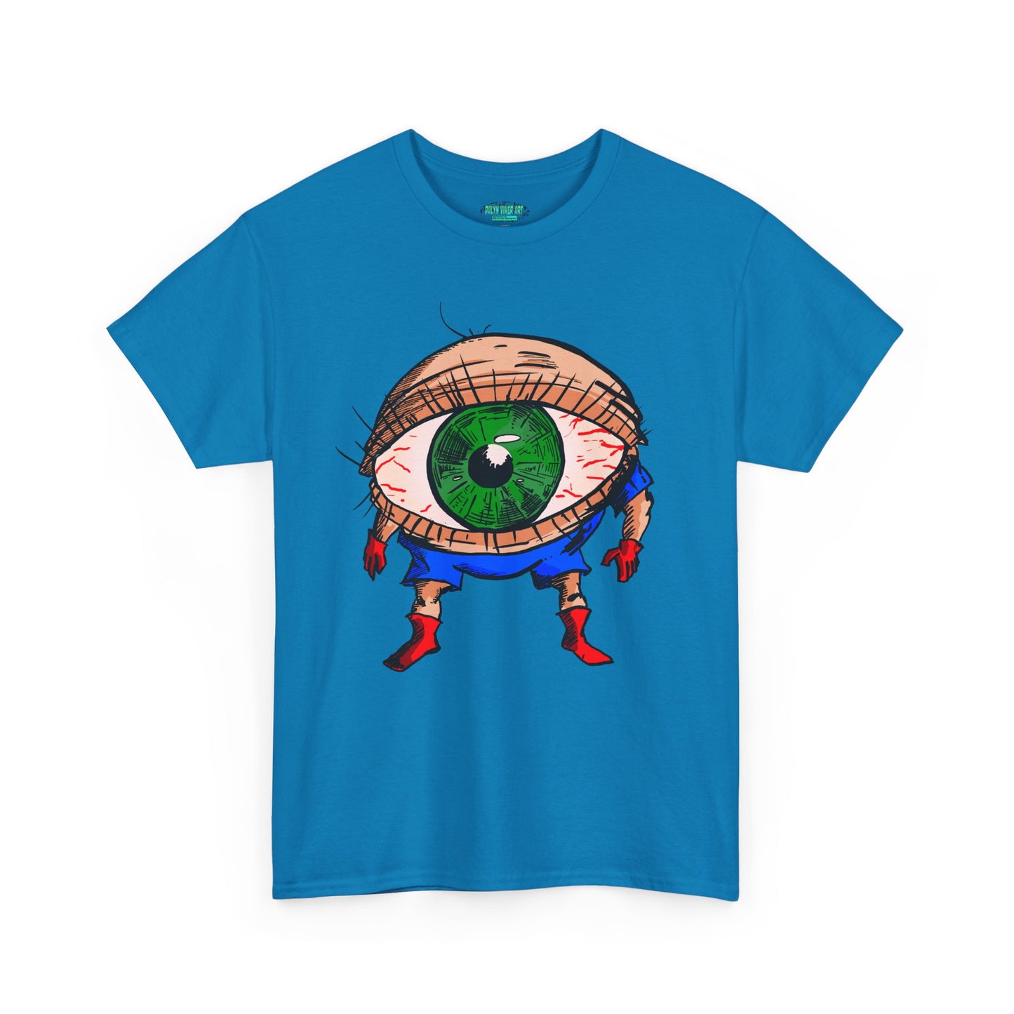 Terrif-EYE-ing - Whimsical Unisex Heavy Cotton Tee with Eye Design