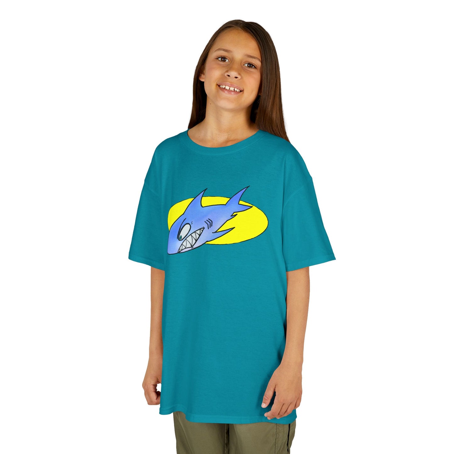 Cool Shark Graphic Kids Tee, Fun T-Shirt for Boys, Lightweight Summer Apparel, Gifts for Young Ocean Lovers, Birthday and Holiday Wear