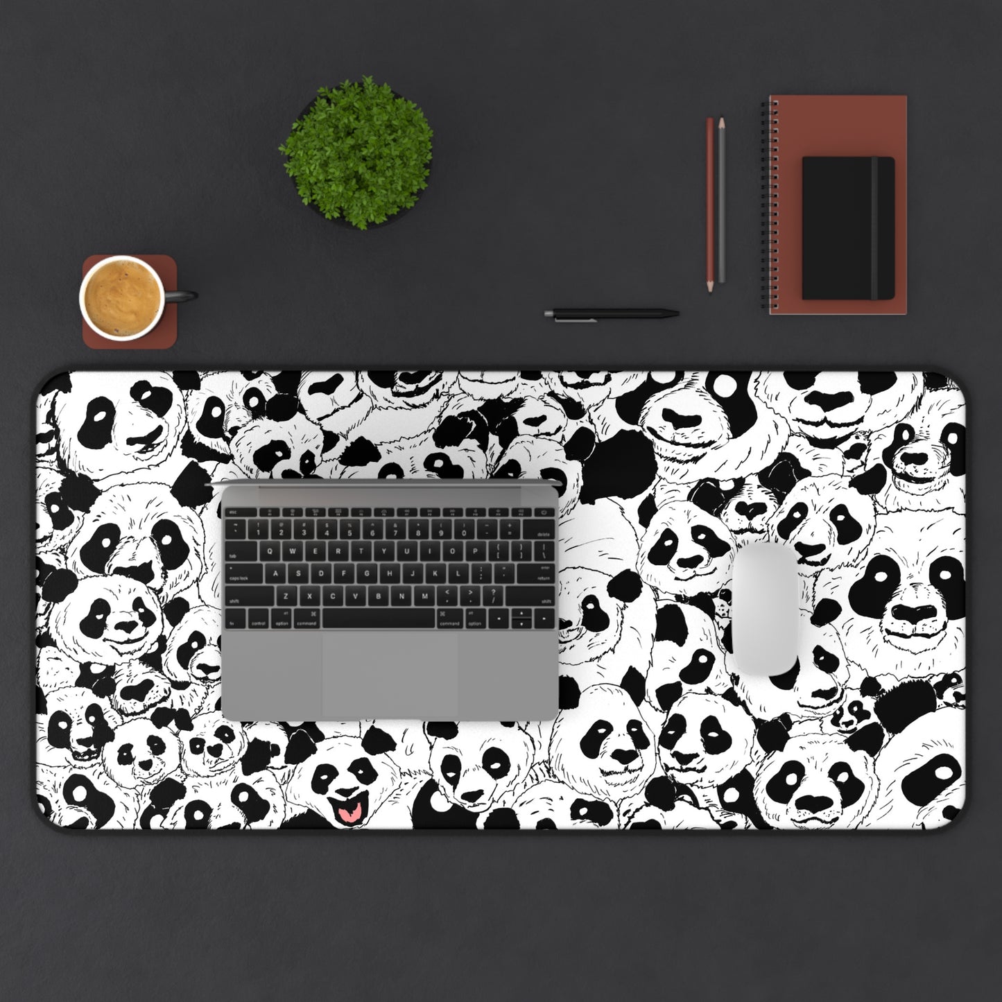 Panda-monium Desk Mat