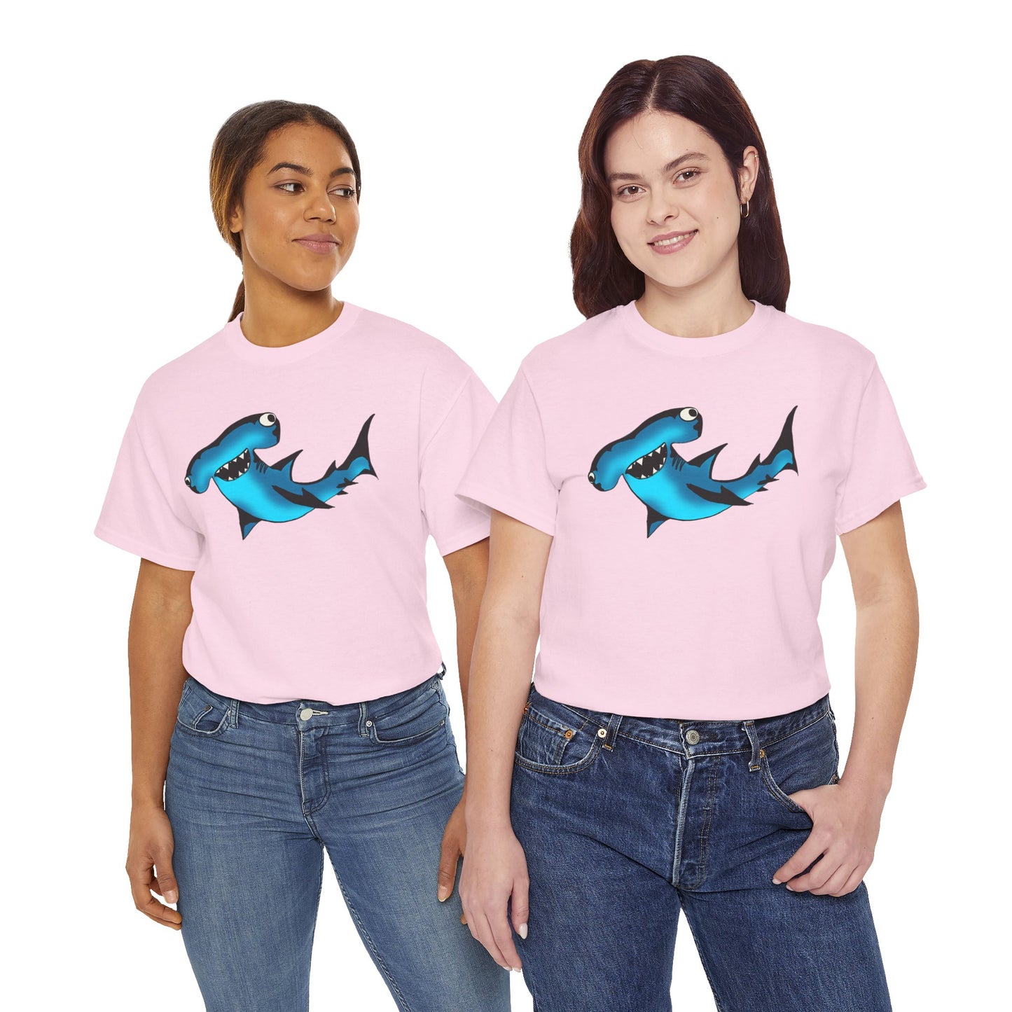 Funny Shark Unisex Heavy Cotton Tee - Perfect Summer Casual Wear