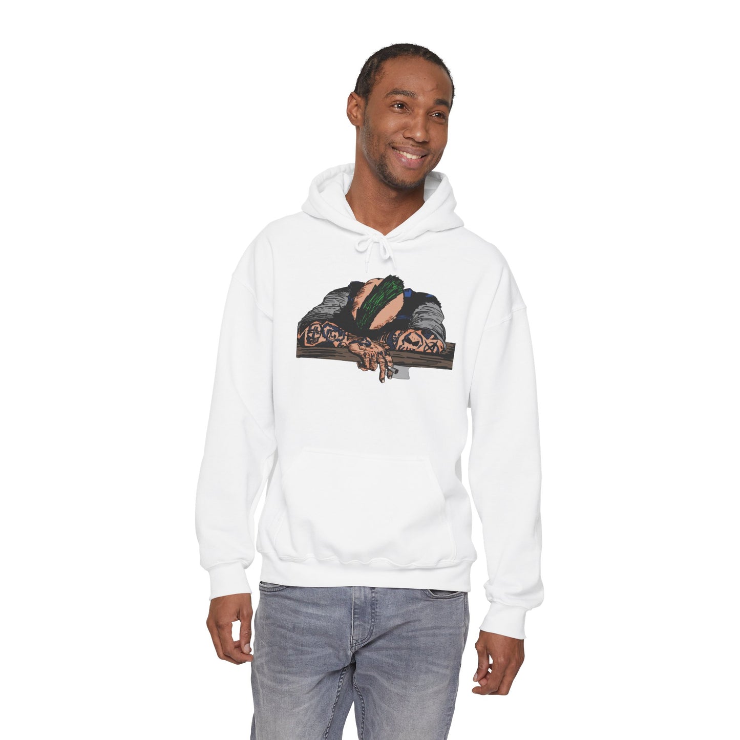 Punk and Done Color Unisex Hooded Sweatshirt, Cozy Streetwear, Unique Gift for Art Lovers, Casual Lounge Wear, Perfect for Fall Fashion